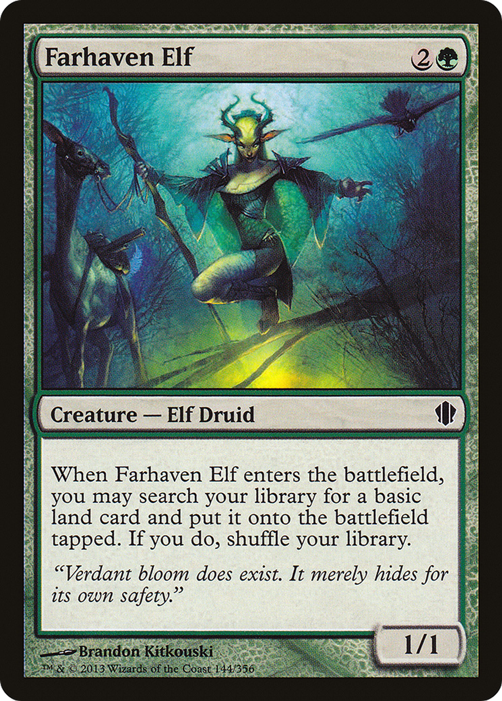 Farhaven Elf — Commander 2013 — Magic: The Gathering