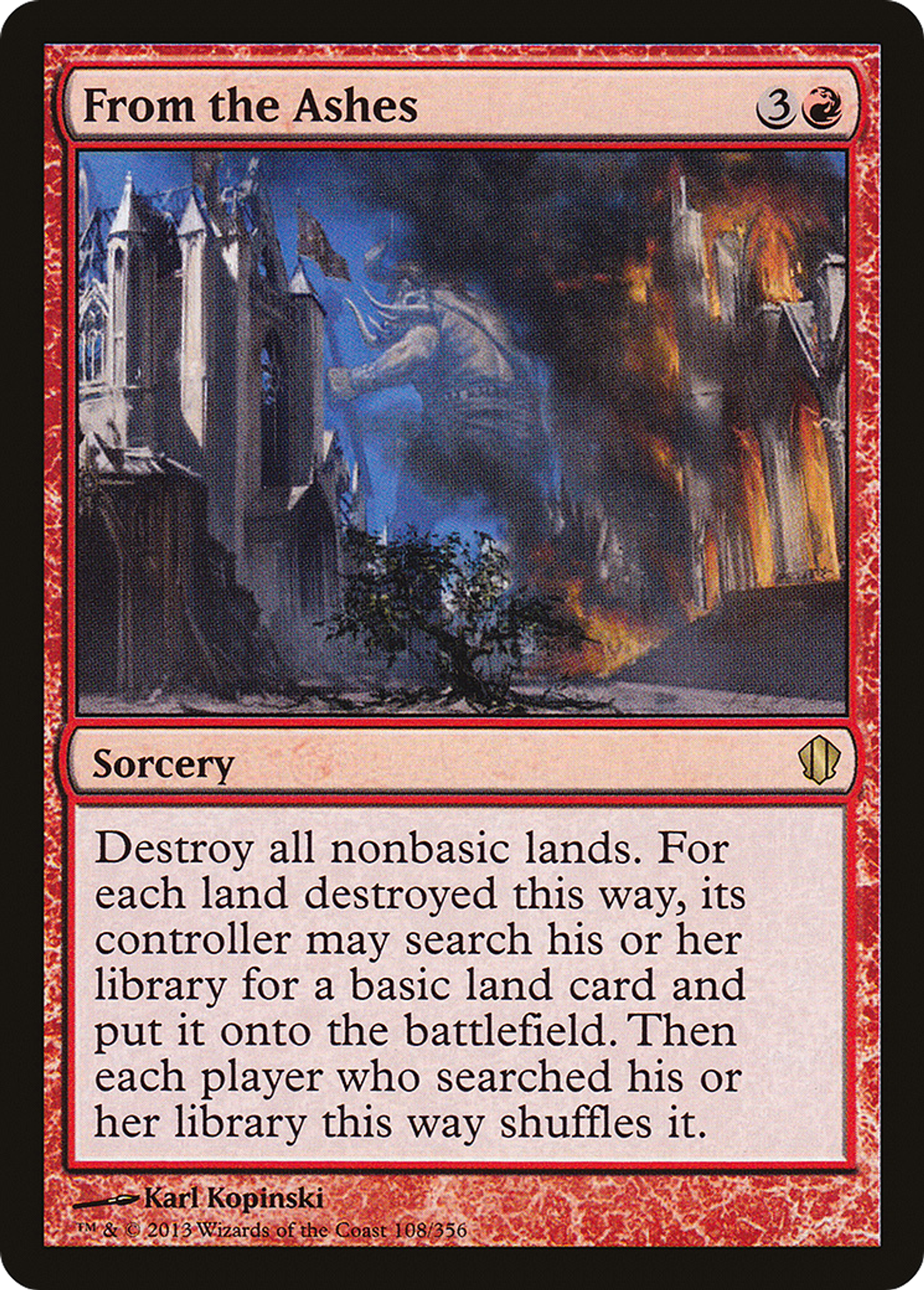 From the Ashes — Commander 2013 — Magic: The Gathering