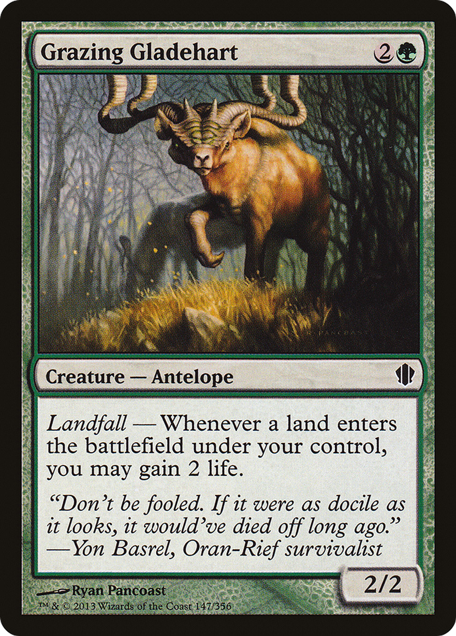 Grazing Gladehart — Commander 2013 — Magic: The Gathering