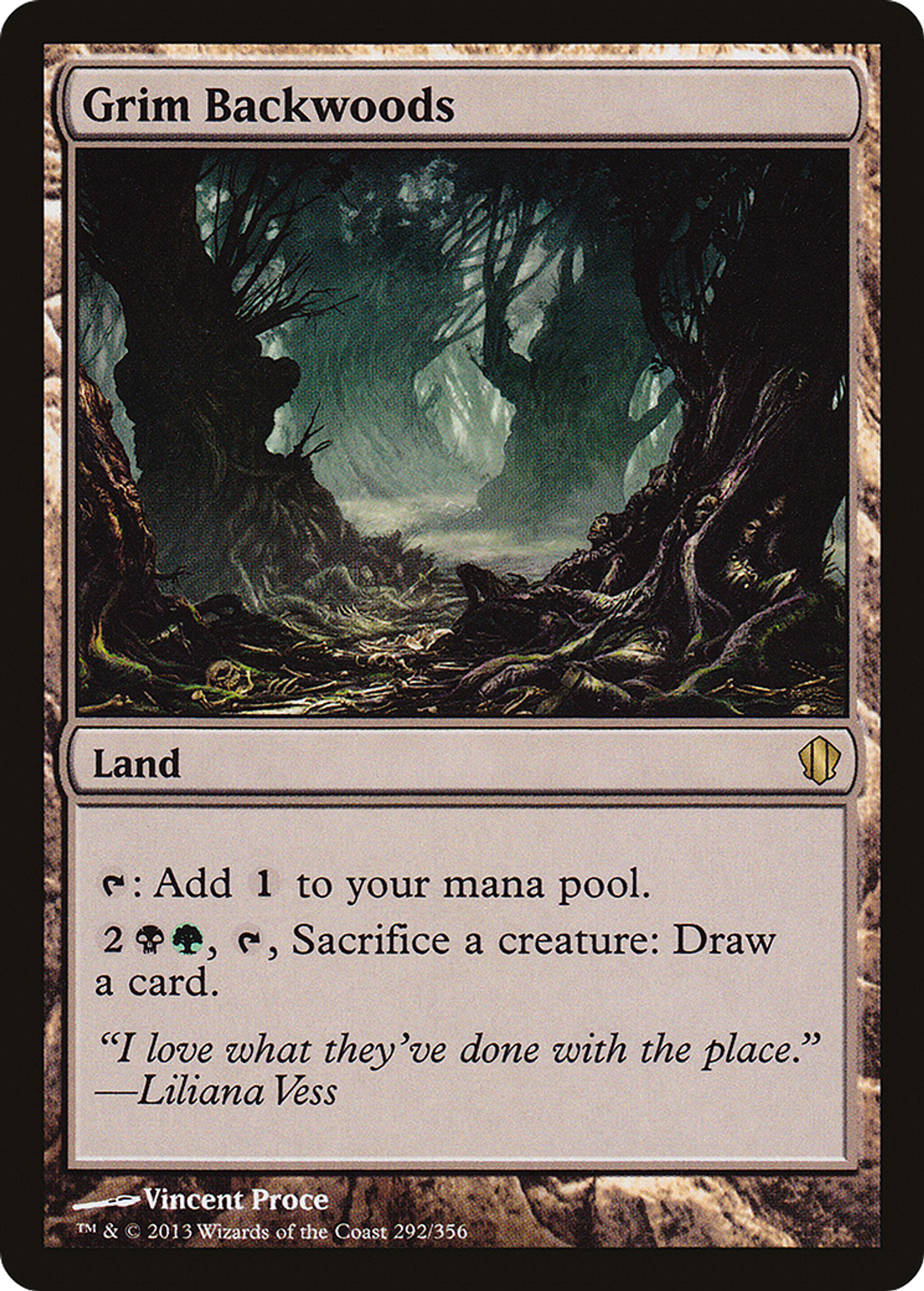 Grim Backwoods — Commander 2013 — Magic: The Gathering