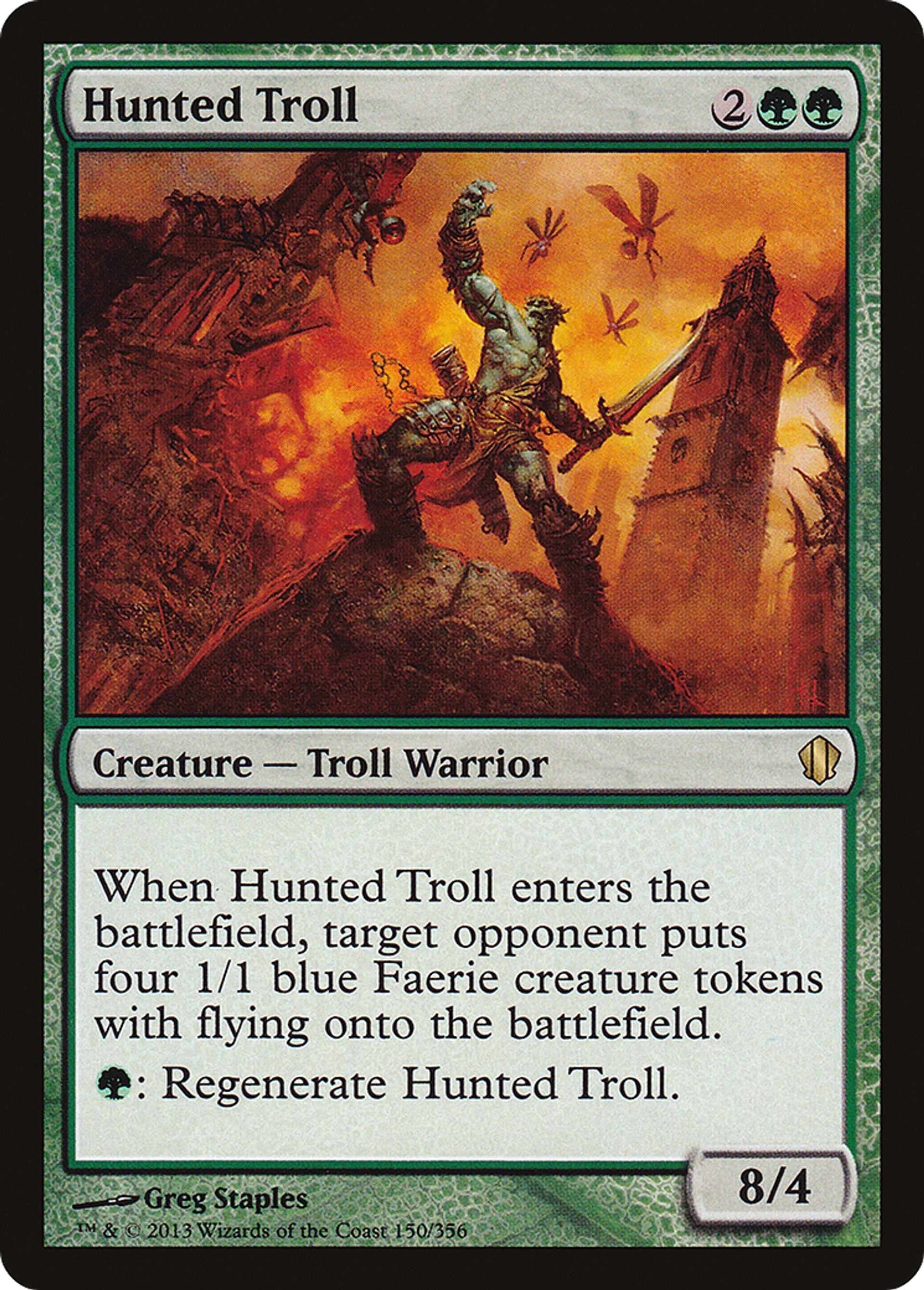 Hunted Troll — Commander 2013 — Magic: The Gathering