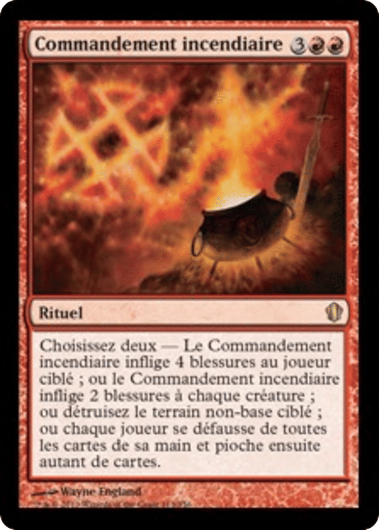 Commandement incendiaire — Commander 2013 — Magic: The Gathering