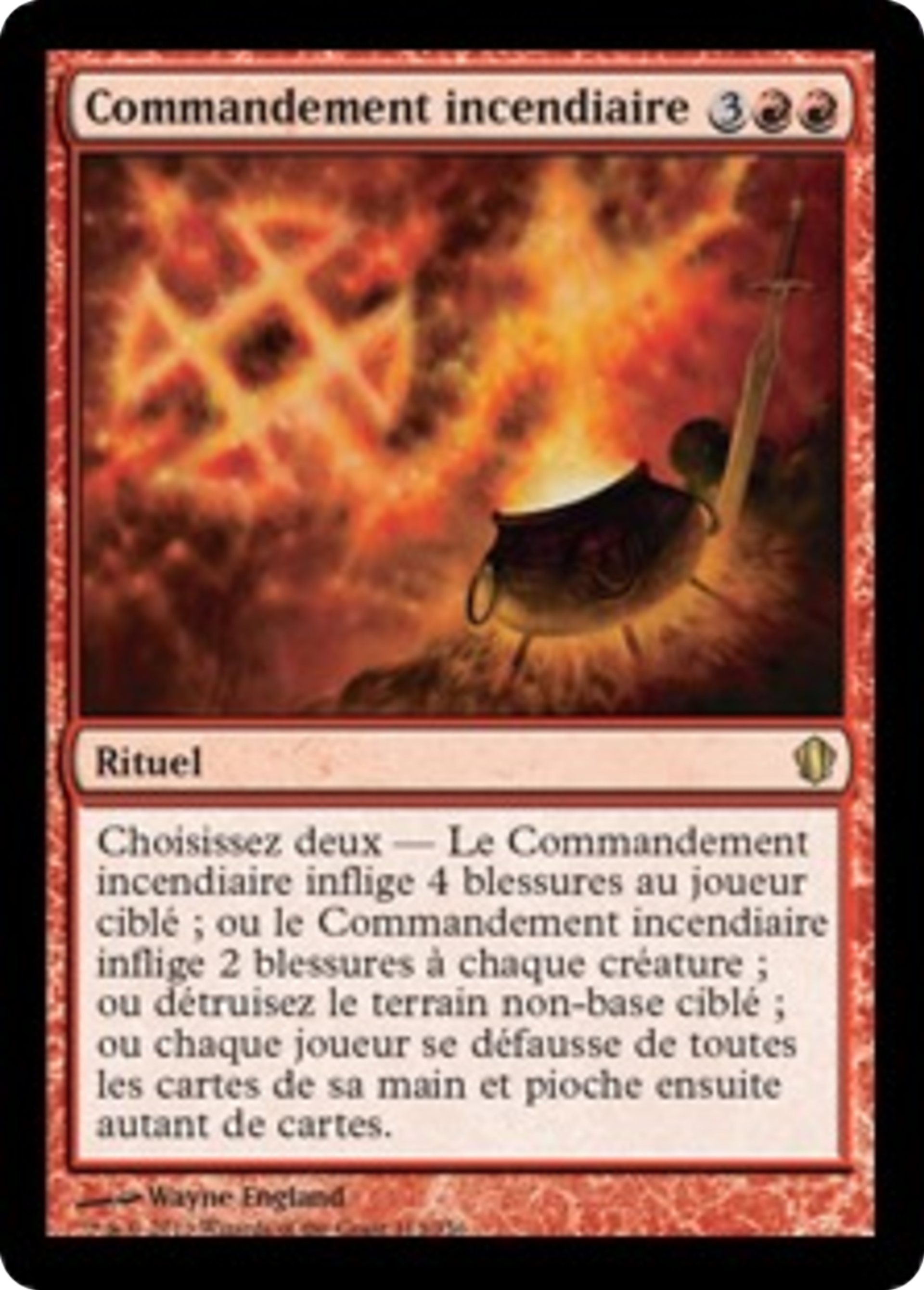 Commandement incendiaire — Commander 2013 — Magic: The Gathering