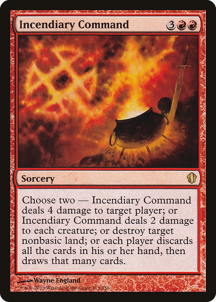 Incendiary Command — Commander 2013 — Magic: The Gathering