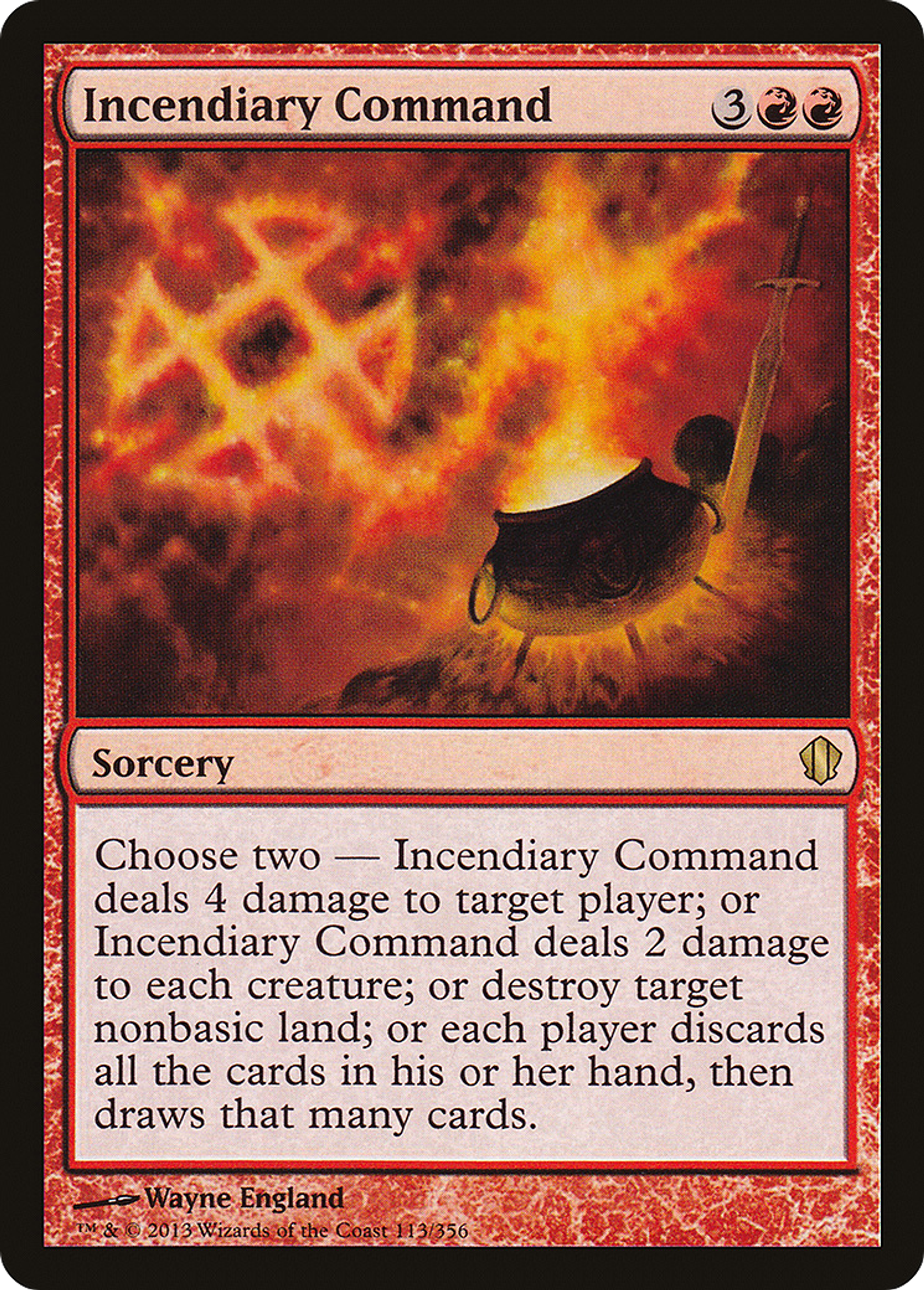Incendiary Command — Commander 2013 — Magic: The Gathering