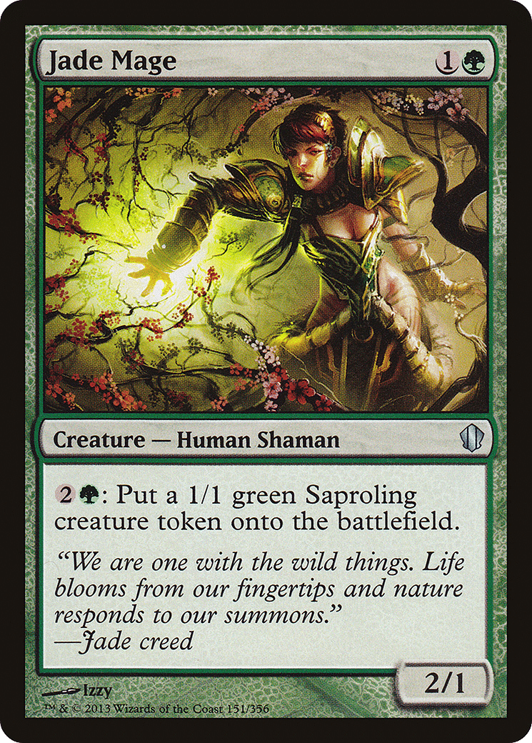 Jade Mage — Commander 2013 — Magic: The Gathering