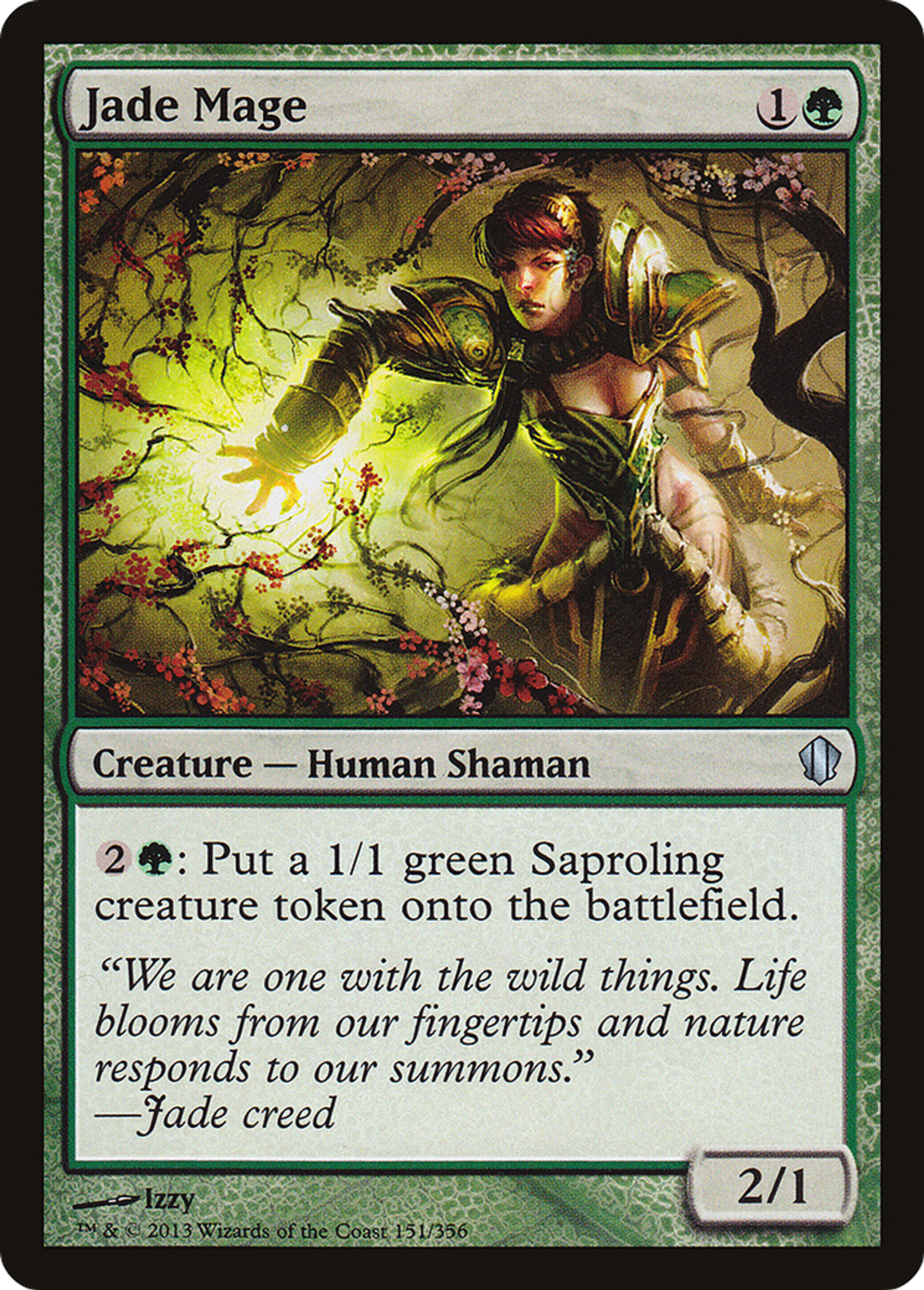 Jade Mage — Commander 2013 — Magic: The Gathering