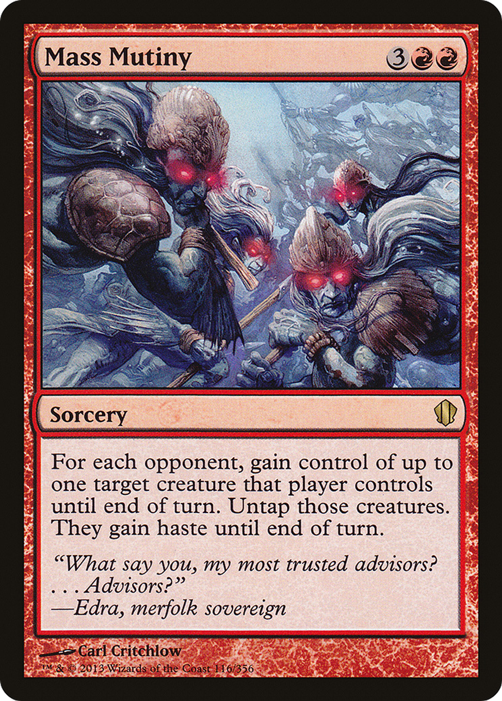Mutinerie de masse — Commander 2013 — Magic: The Gathering