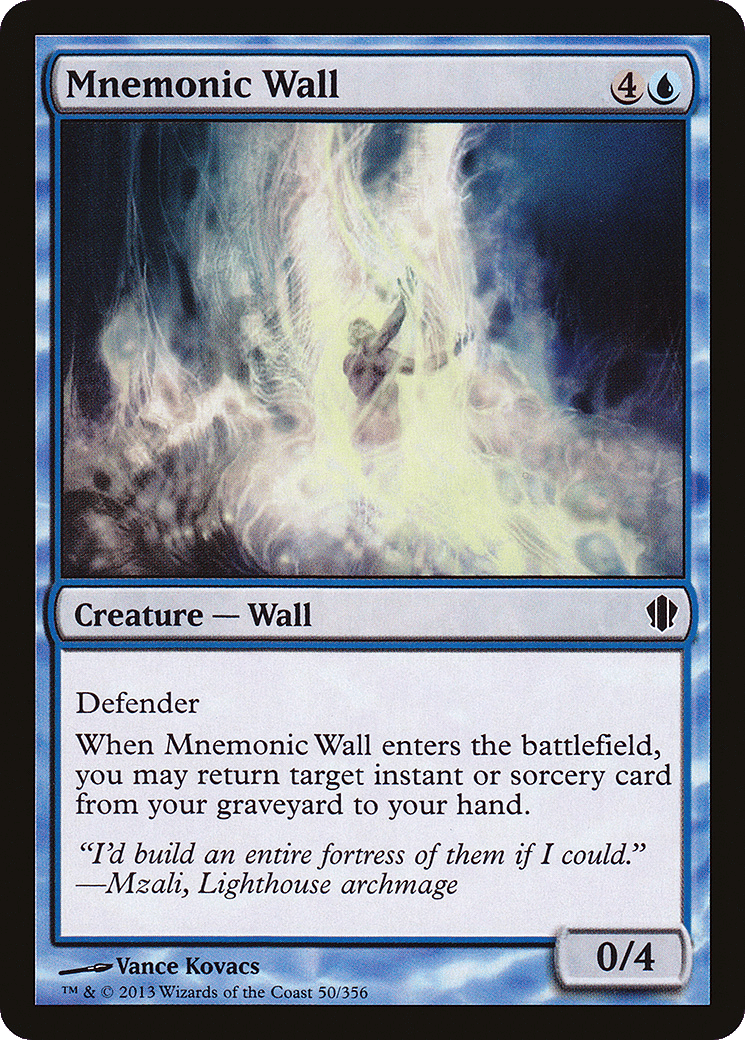 Mnemonic Wall — Commander 2013 — Magic: The Gathering