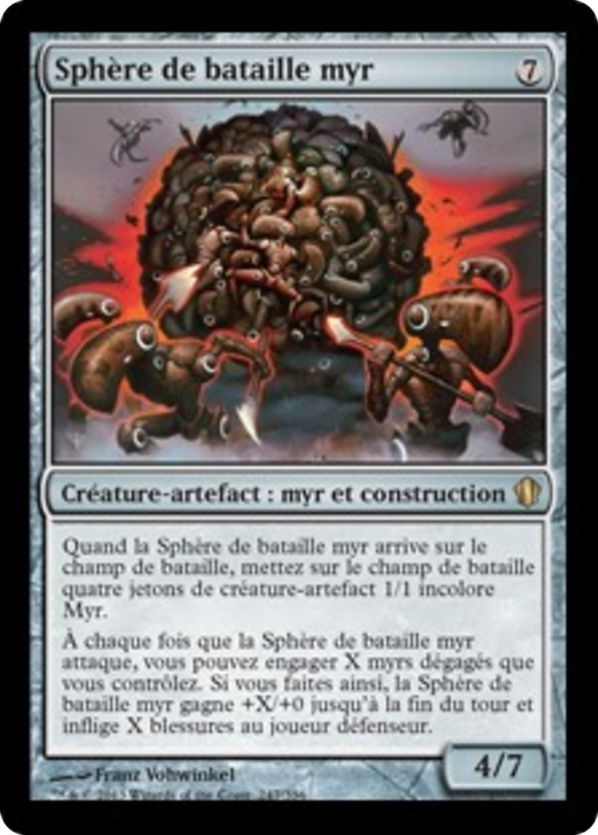 Sphère de bataille myr — Commander 2013 — Magic: The Gathering