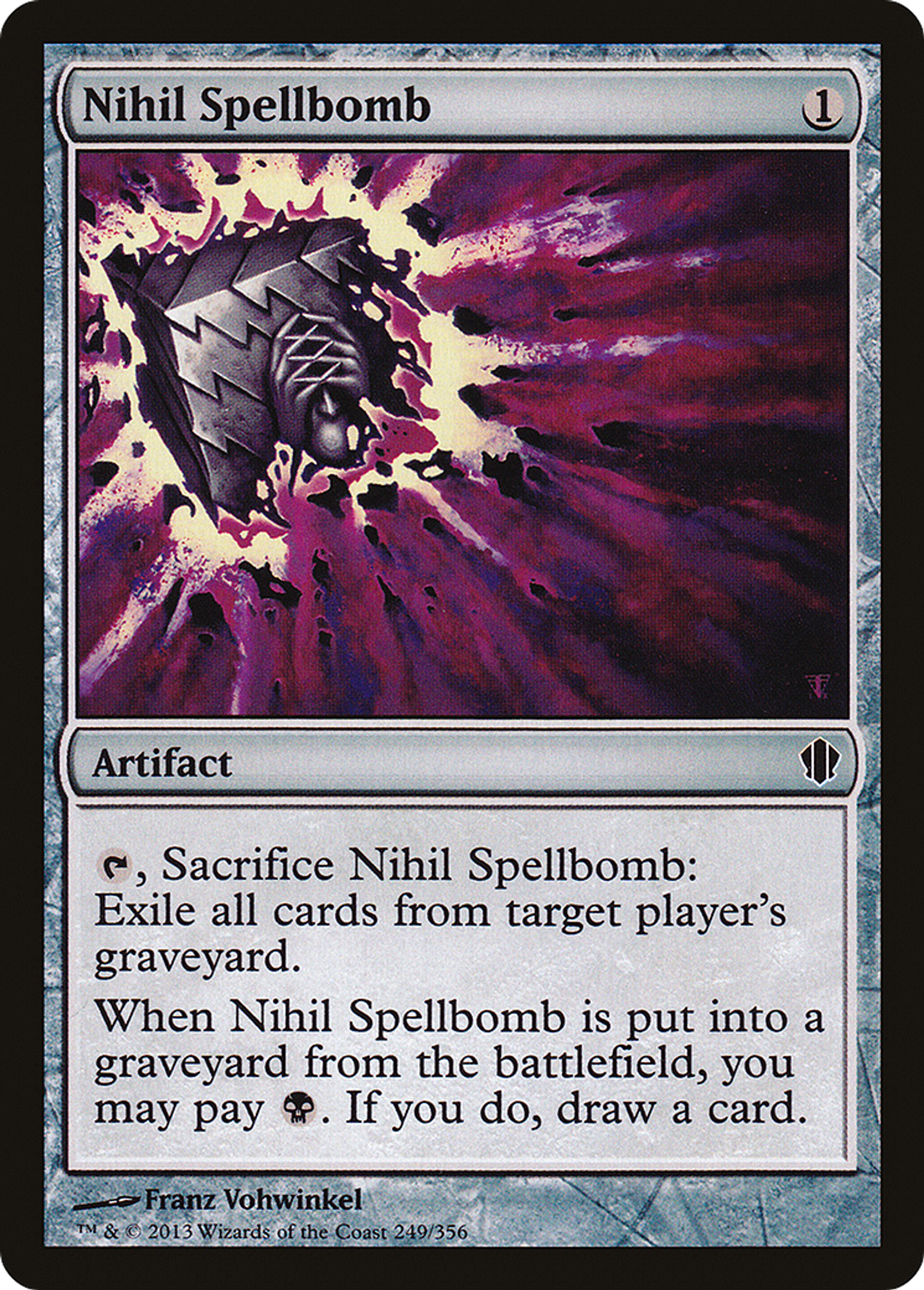 Nihil Spellbomb — Commander 2013 — Magic: The Gathering