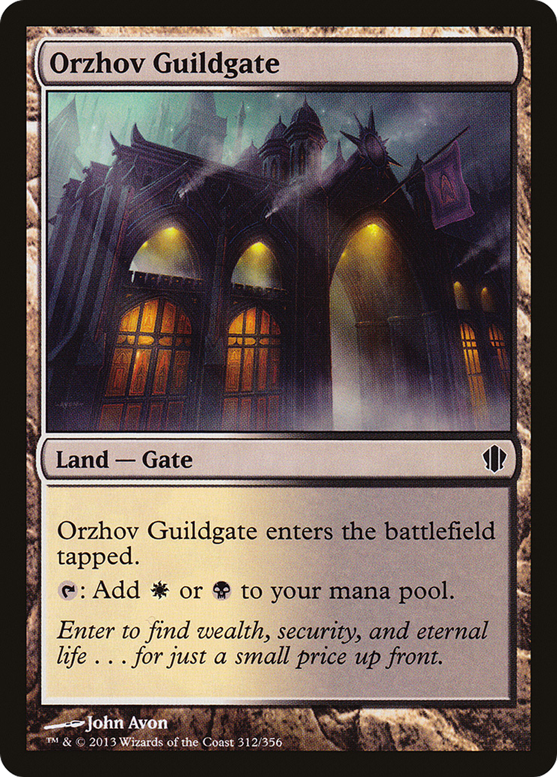 Orzhov Guildgate — Commander 2013 — Magic: The Gathering