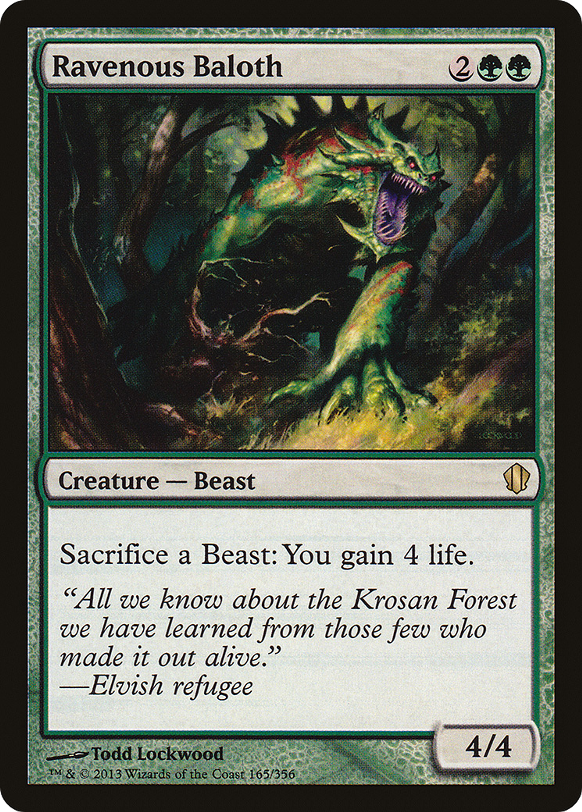 Ravenous Baloth — Commander 2013 — Magic: The Gathering