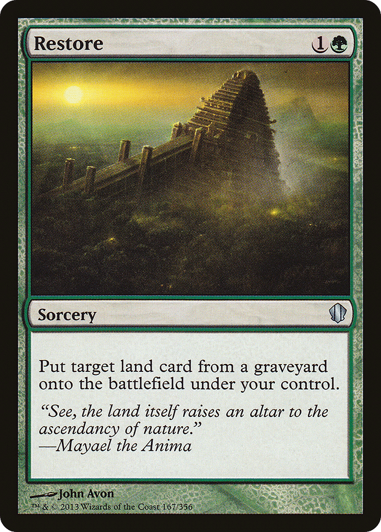 Restore — Commander 2013 — Magic: The Gathering