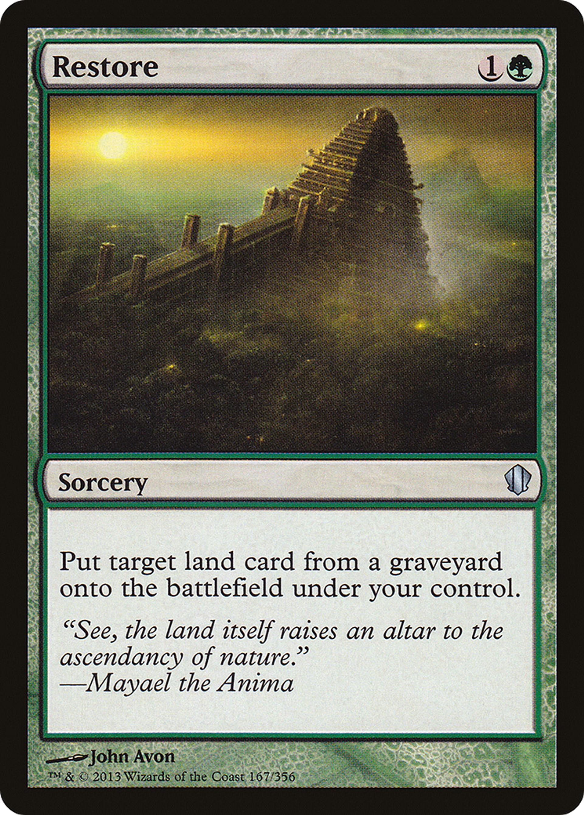 Restore — Commander 2013 — Magic: The Gathering