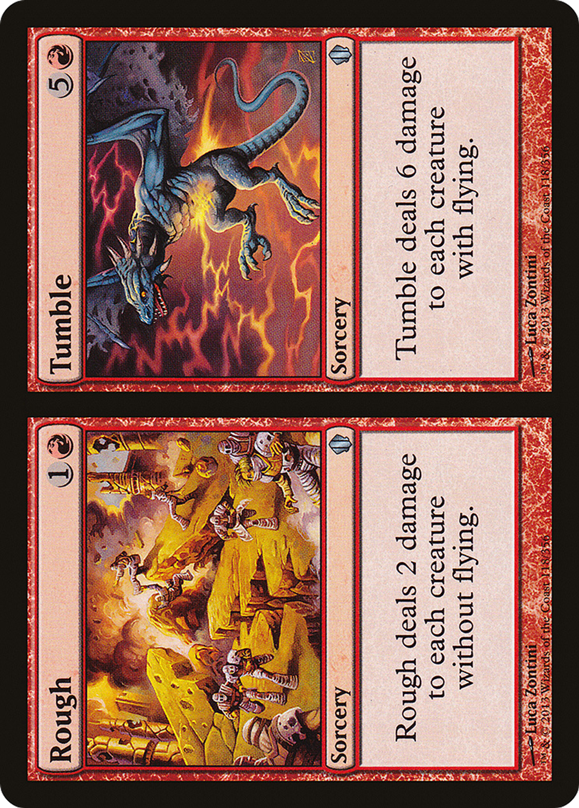 Rough // Tumble — Commander 2013 — Magic: The Gathering
