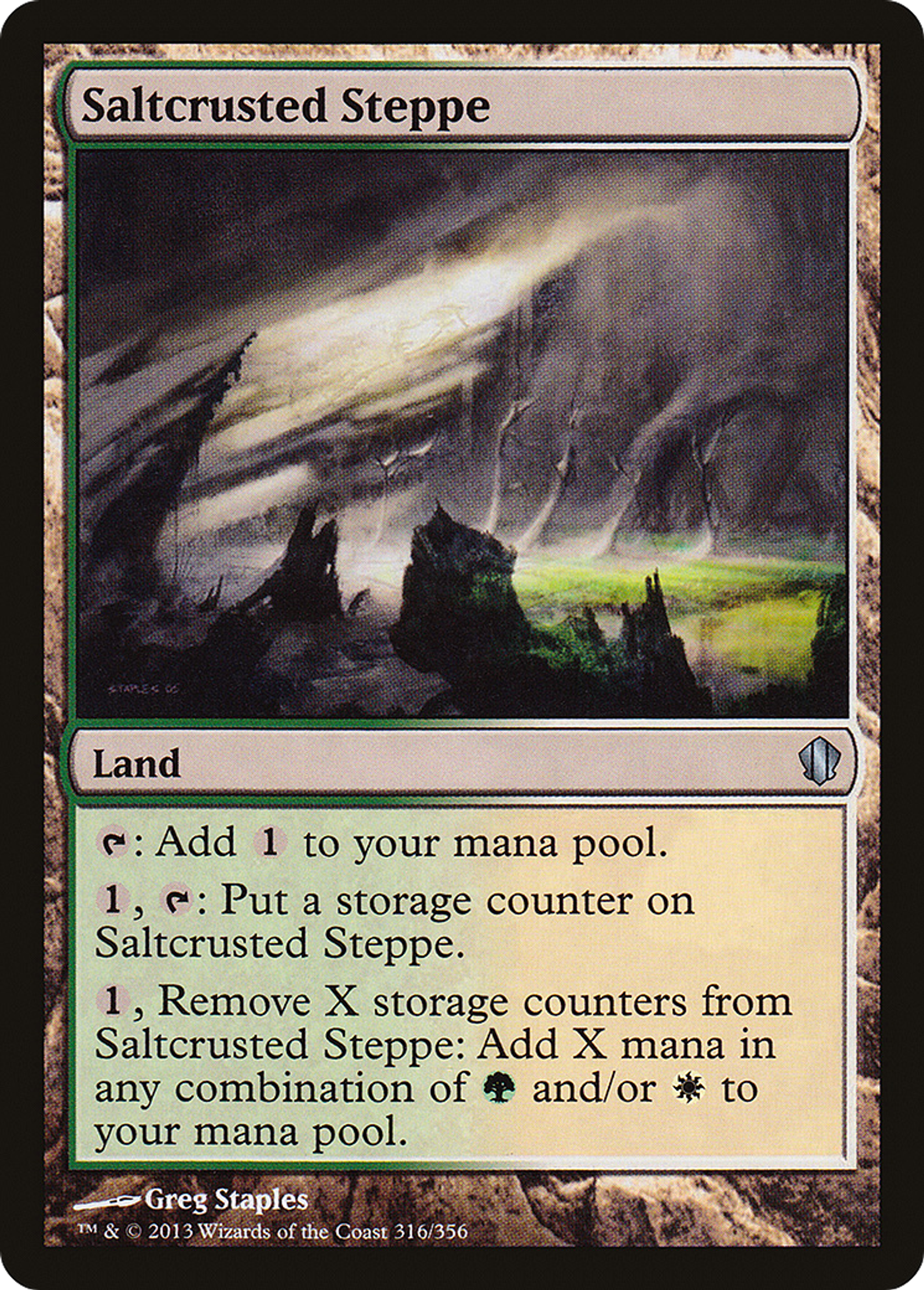 Saltcrusted Steppe — Commander 2013 — Magic: The Gathering