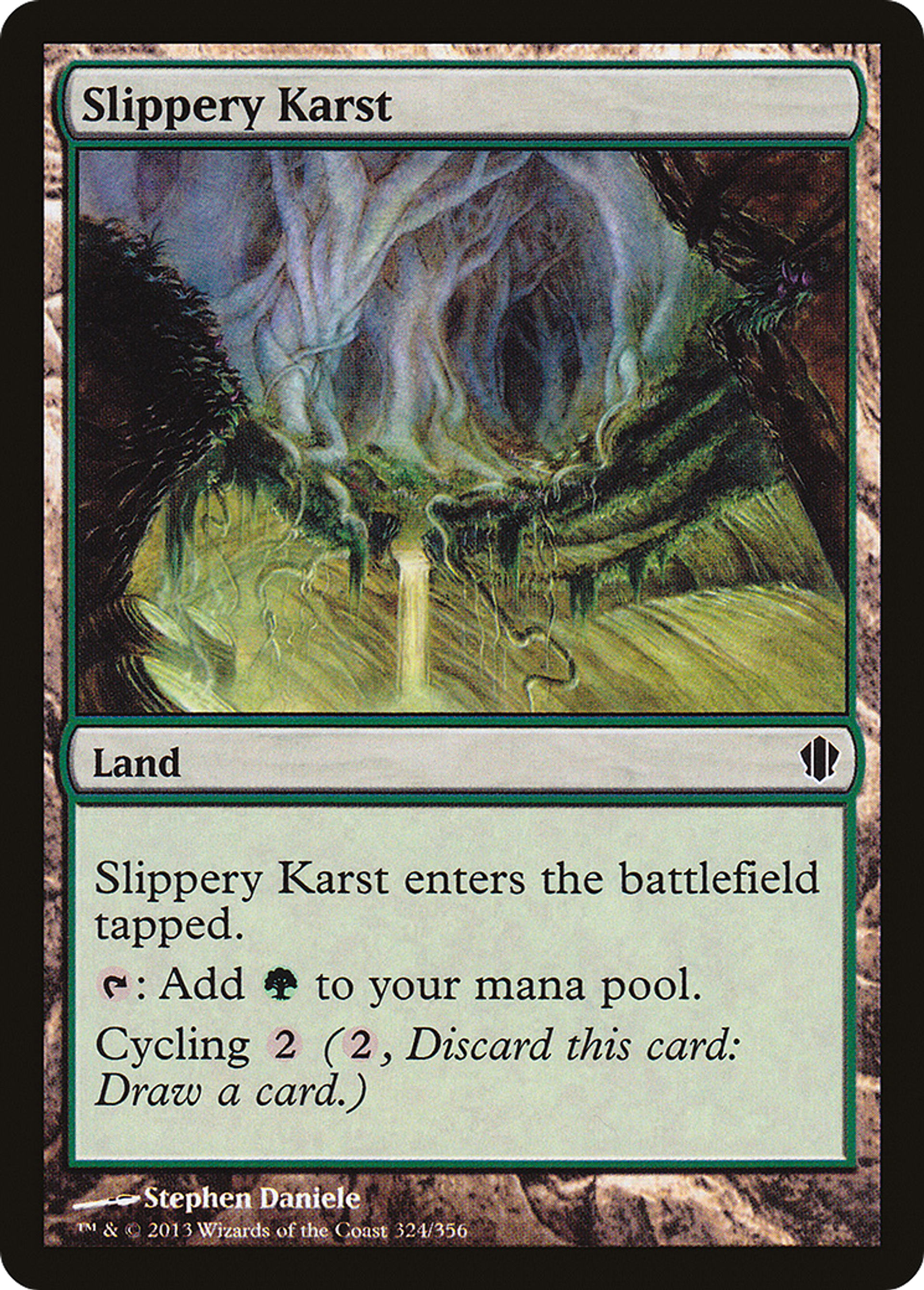 Slippery Karst — Commander 2013 — Magic: The Gathering
