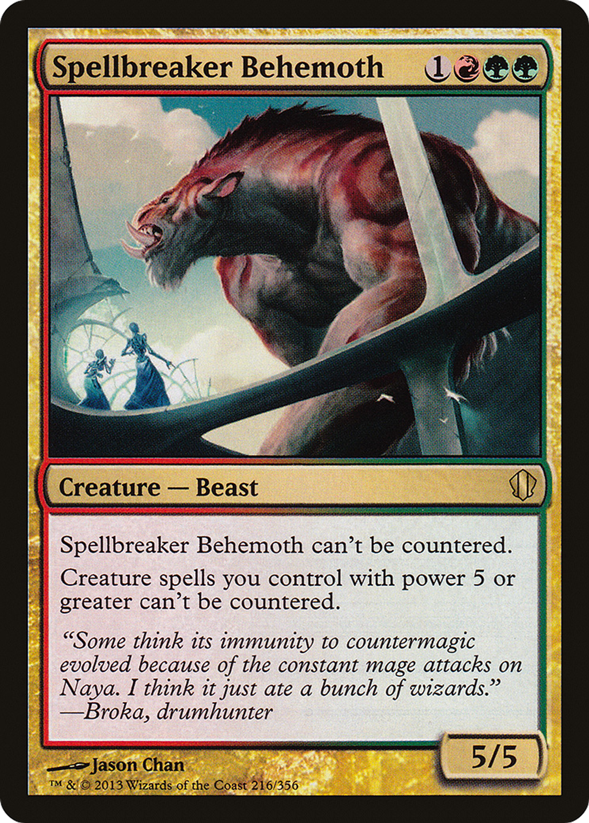 Spellbreaker Behemoth — Commander 2013 — Magic: The Gathering