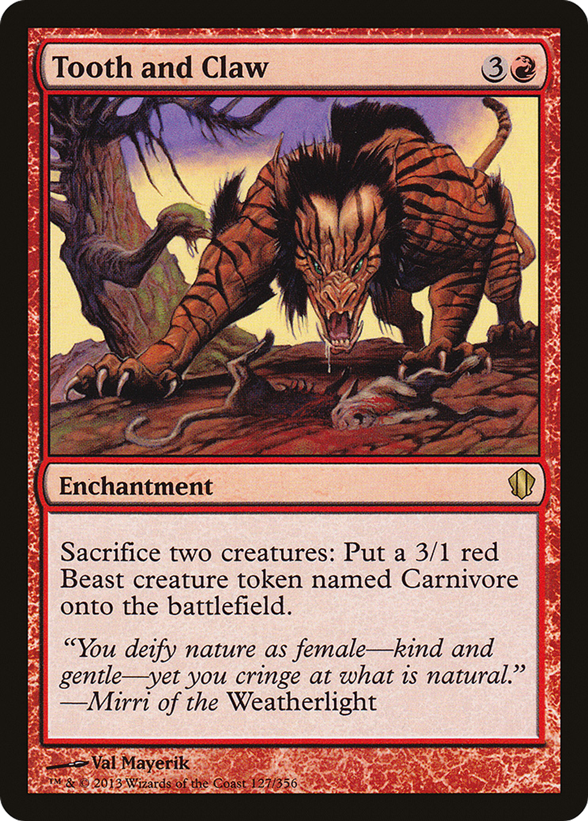 Tooth and Claw — Commander 2013 — Magic: The Gathering