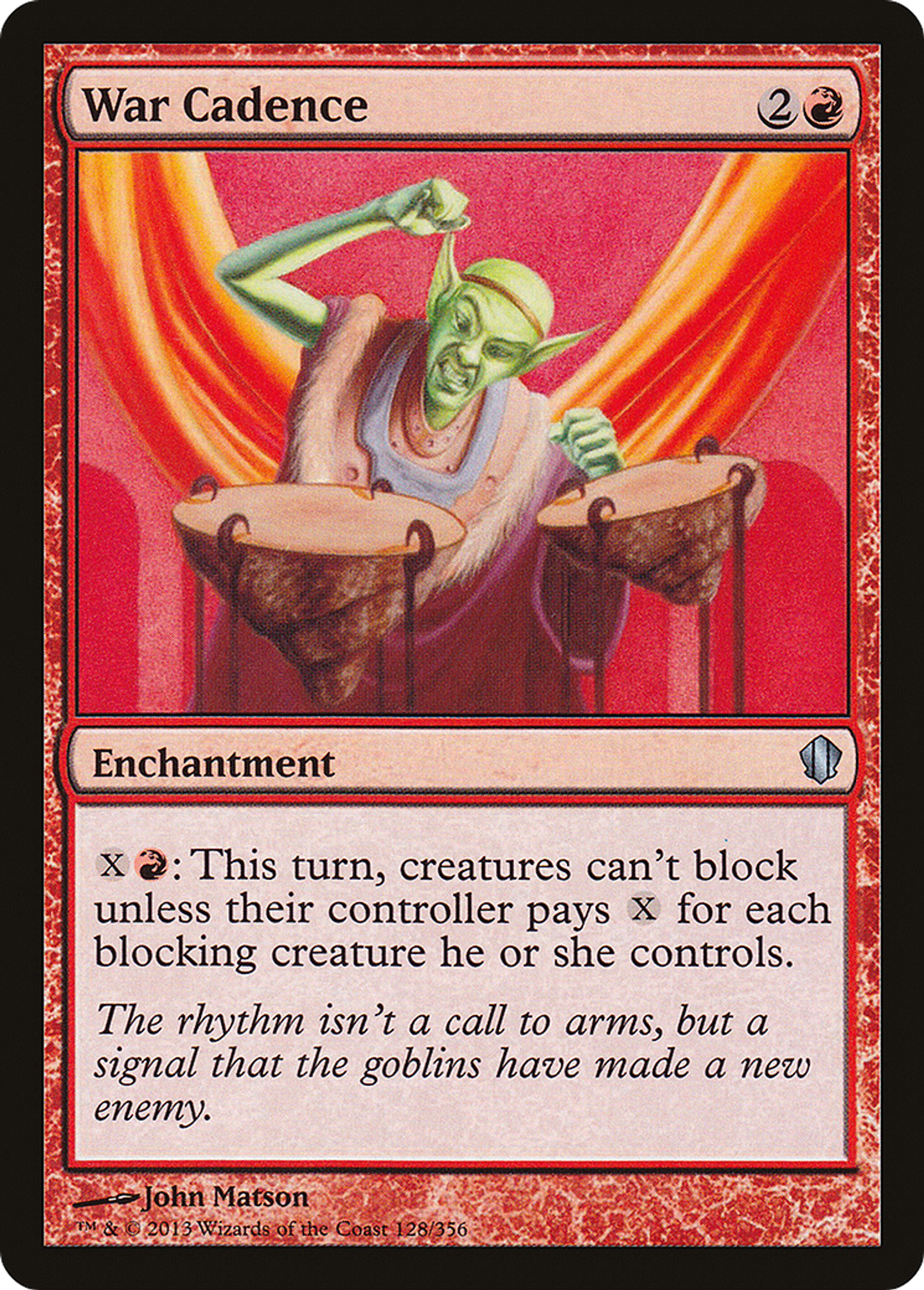War Cadence — Commander 2013 — Magic: The Gathering