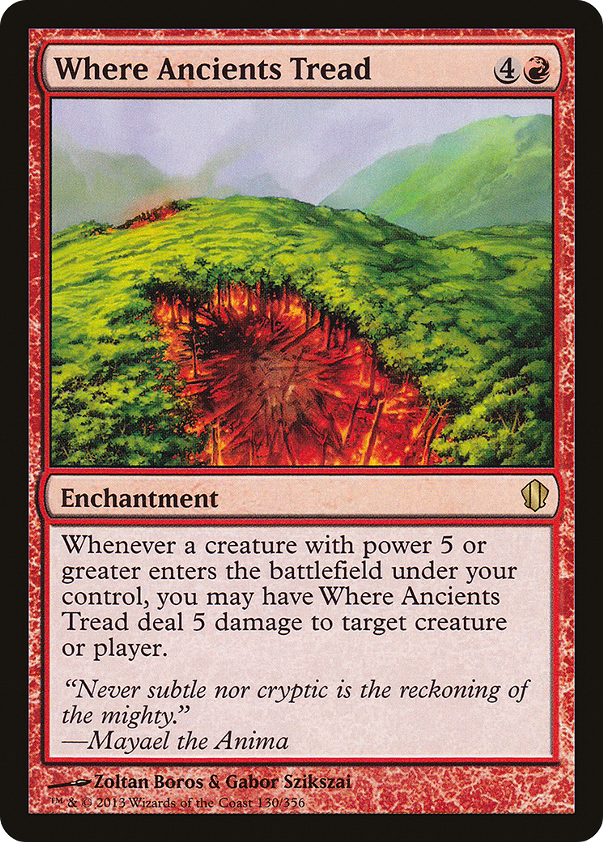 Where Ancients Tread — Commander 2013 — Magic: The Gathering