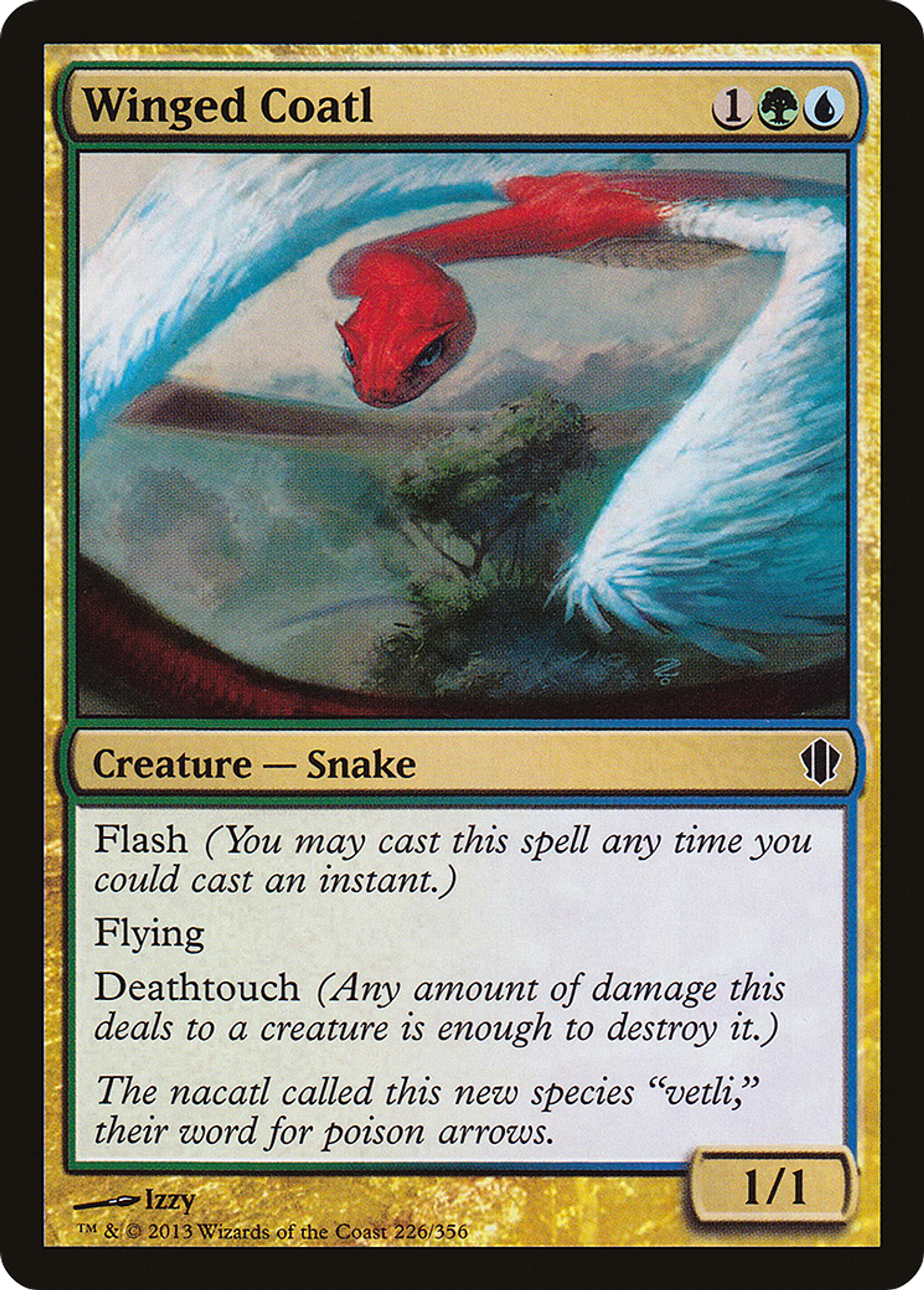 Winged Coatl — Commander 2013 — Magic: The Gathering