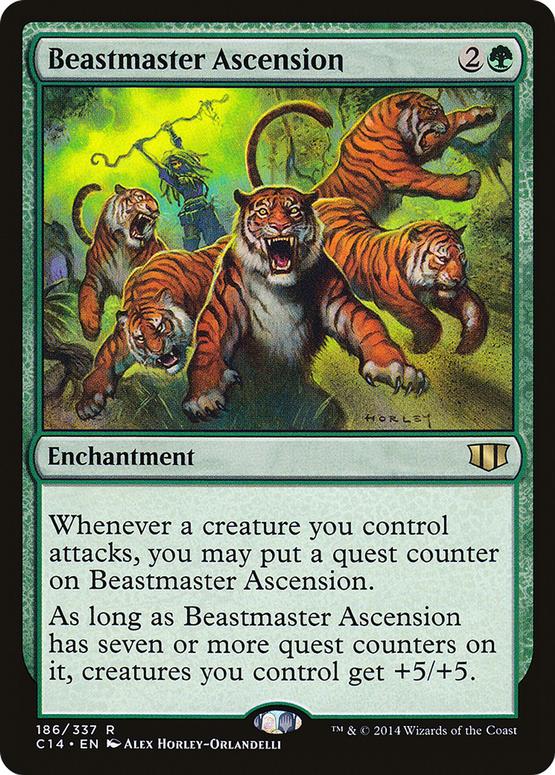 Beastmaster Ascension — Commander 2014 — Magic: The Gathering