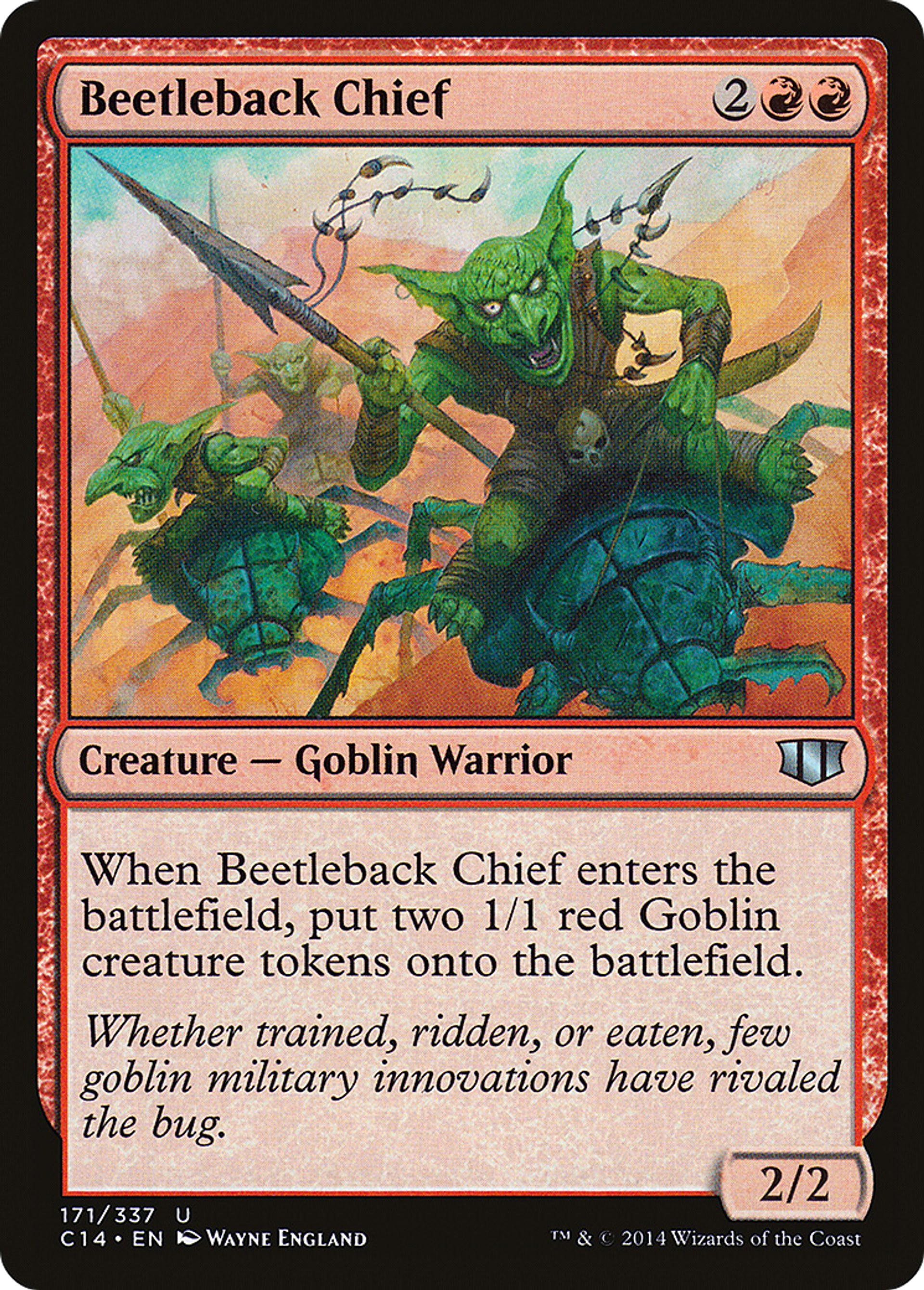 Beetleback Chief — Commander 2014 — Magic: The Gathering