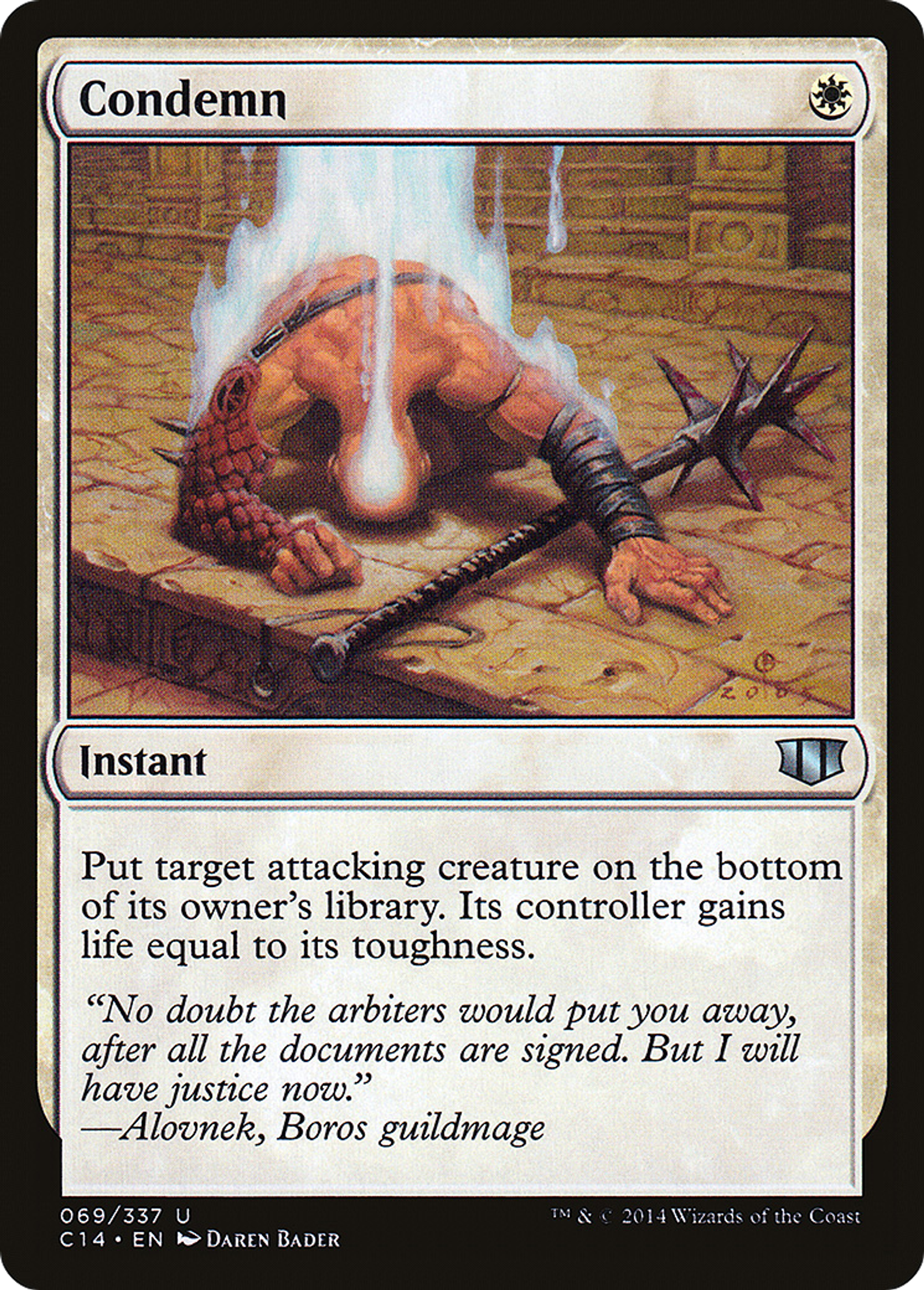 Condemn — Commander 2014 — Magic: The Gathering