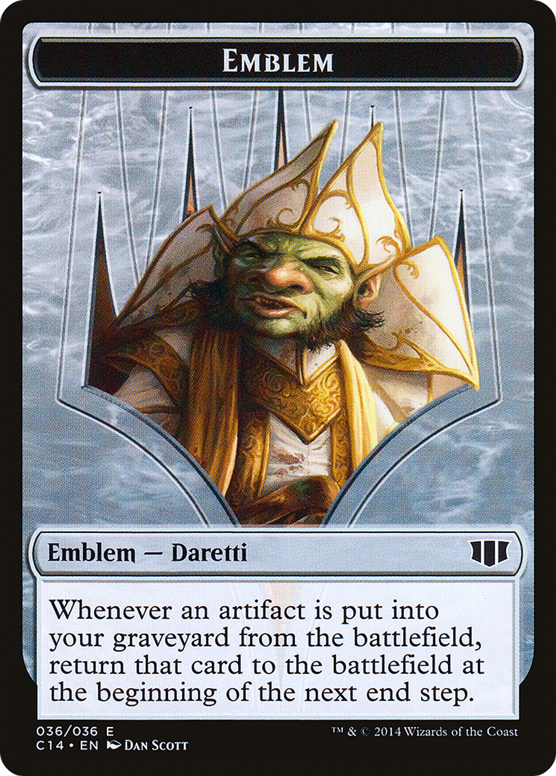 Daretti, Scrap Savant Emblem — Commander 2014 — Magic: The Gathering