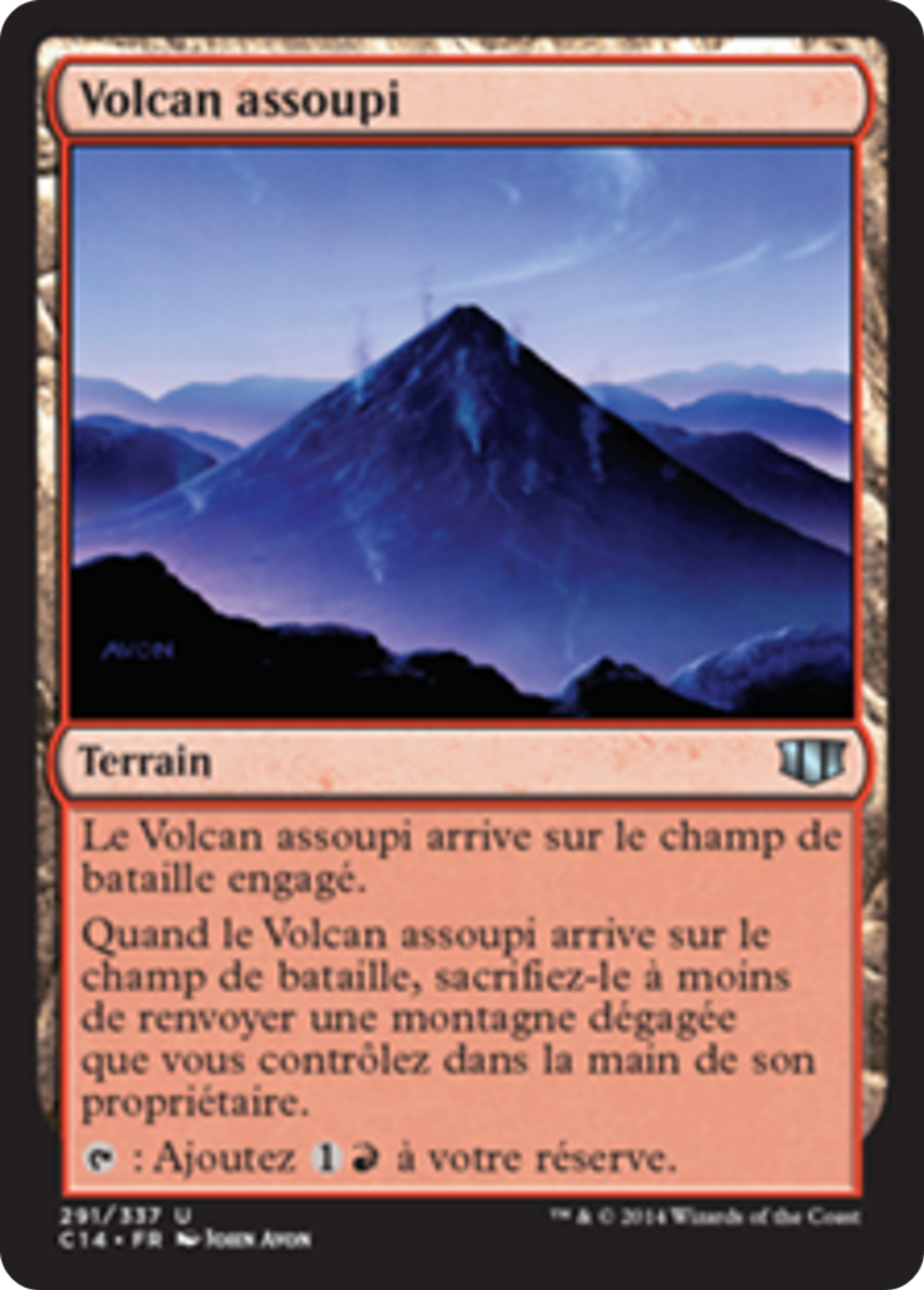 Volcan assoupi — Commander 2014 — Magic: The Gathering