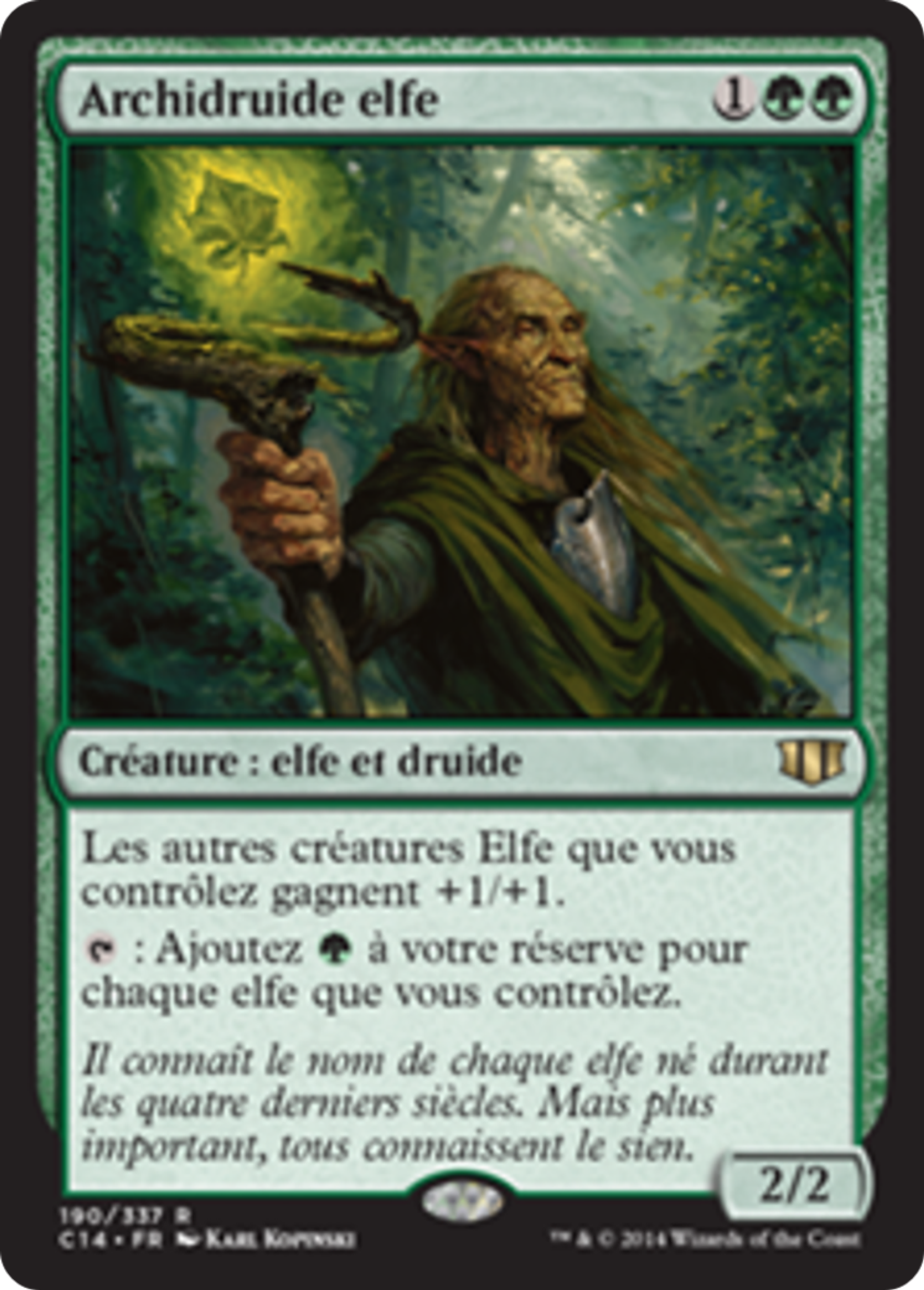 Archidruide elfe — Commander 2014 — Magic: The Gathering