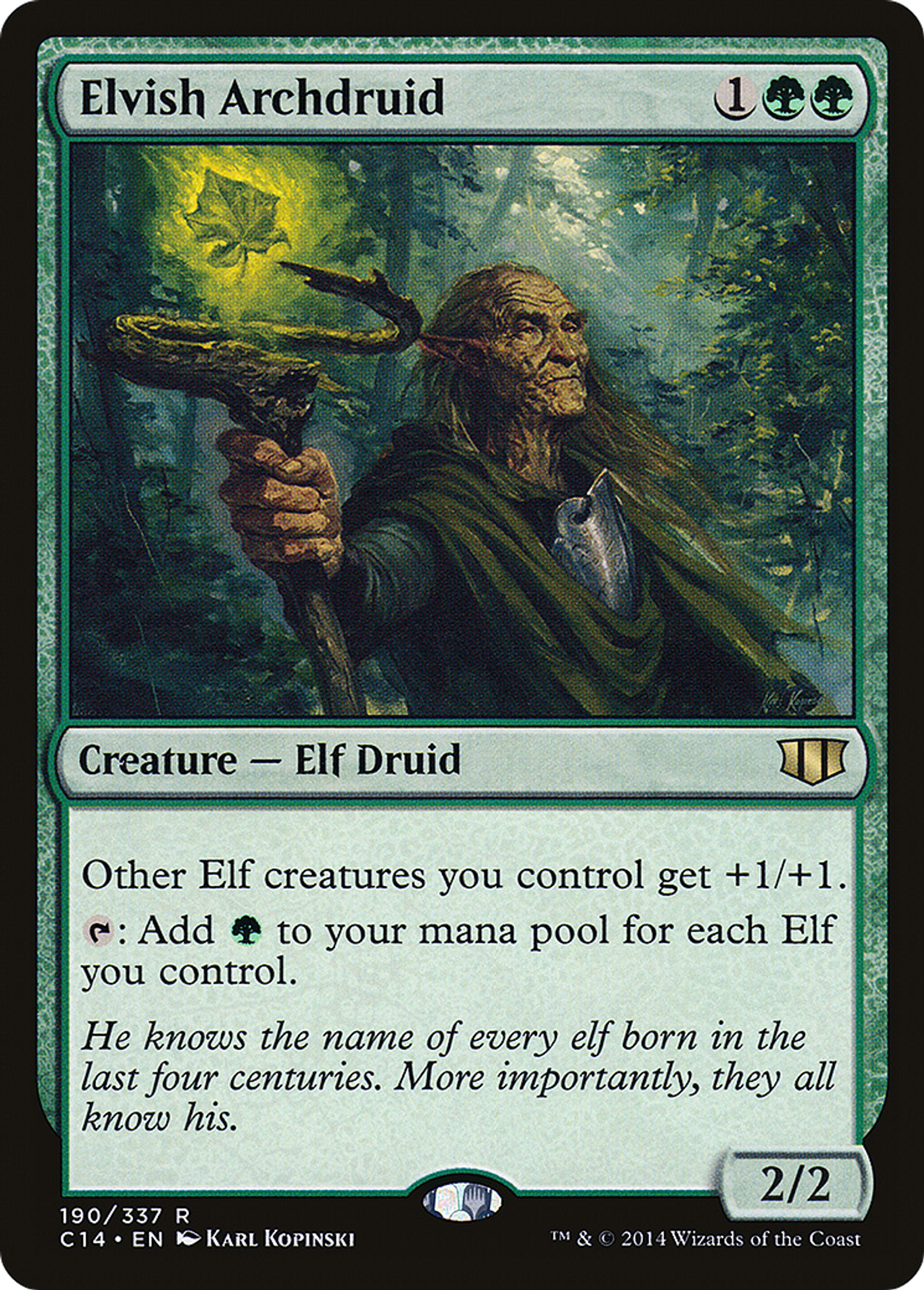 Elvish Archdruid — Commander 2014 — Magic: The Gathering