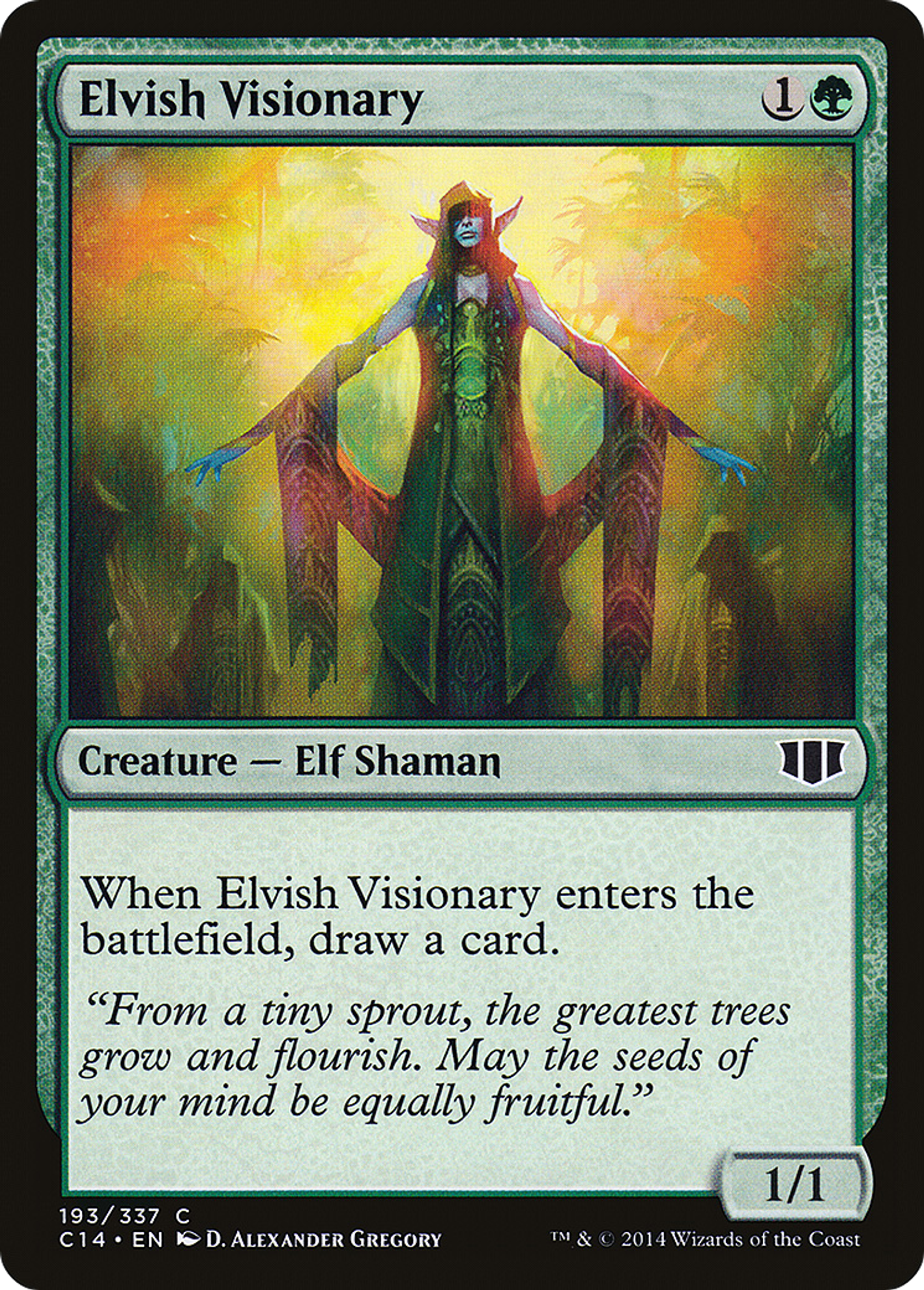Elvish Visionary — Commander 2014 — Magic: The Gathering
