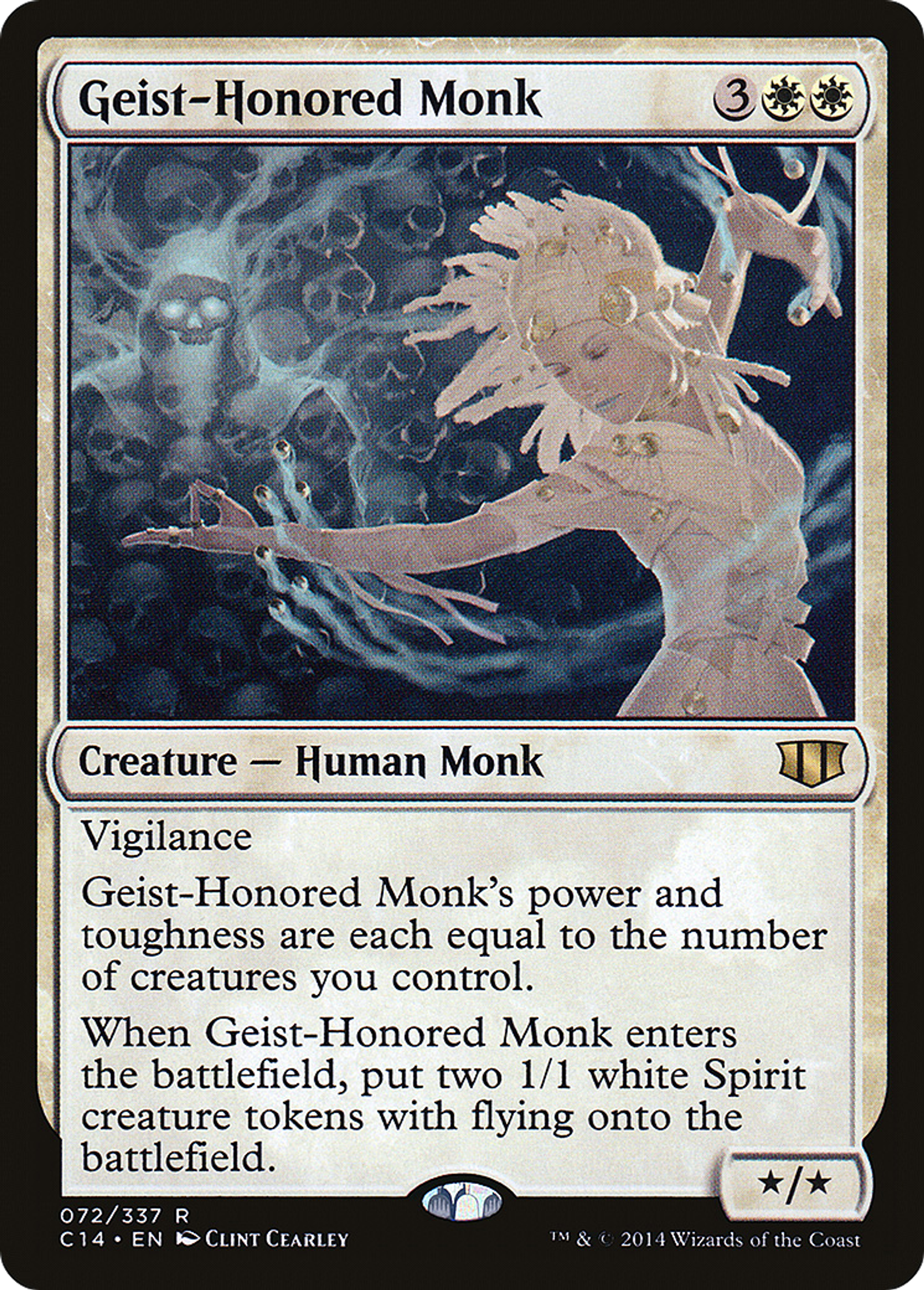 Geist-Honored Monk — Commander 2014 — Magic: The Gathering