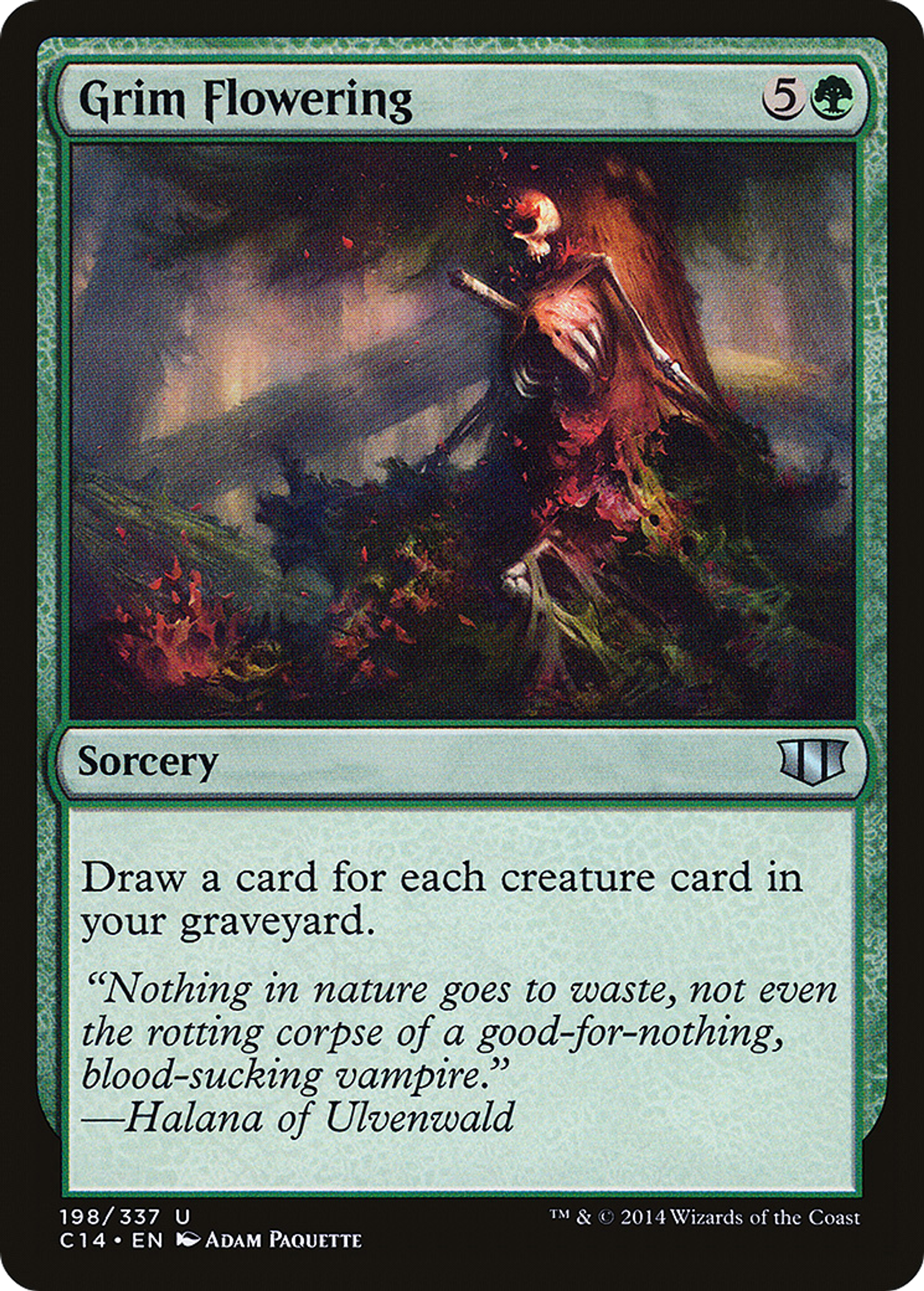 Grim Flowering — Commander 2014 — Magic: The Gathering
