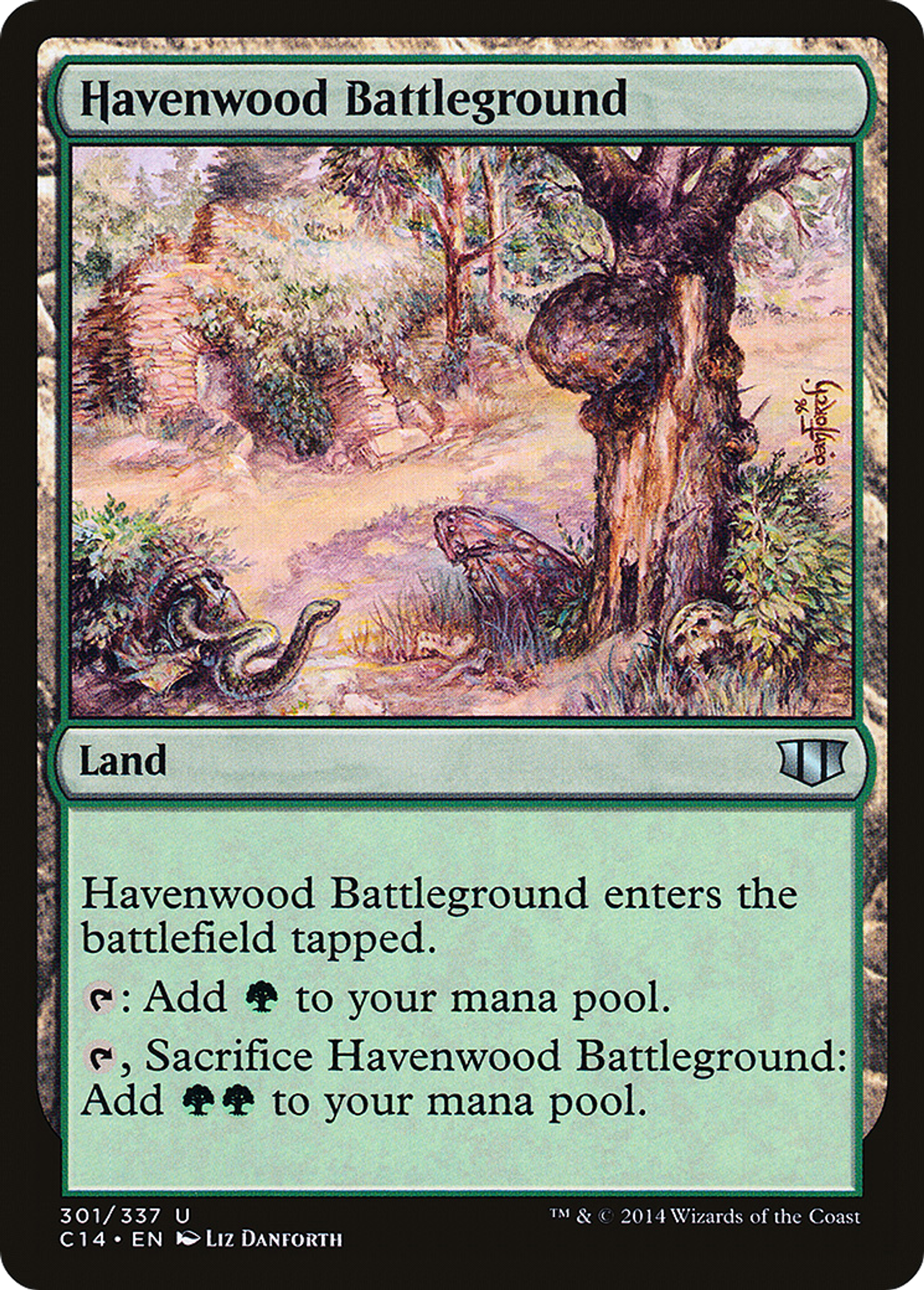 Havenwood Battleground — Commander 2014 — Magic: The Gathering