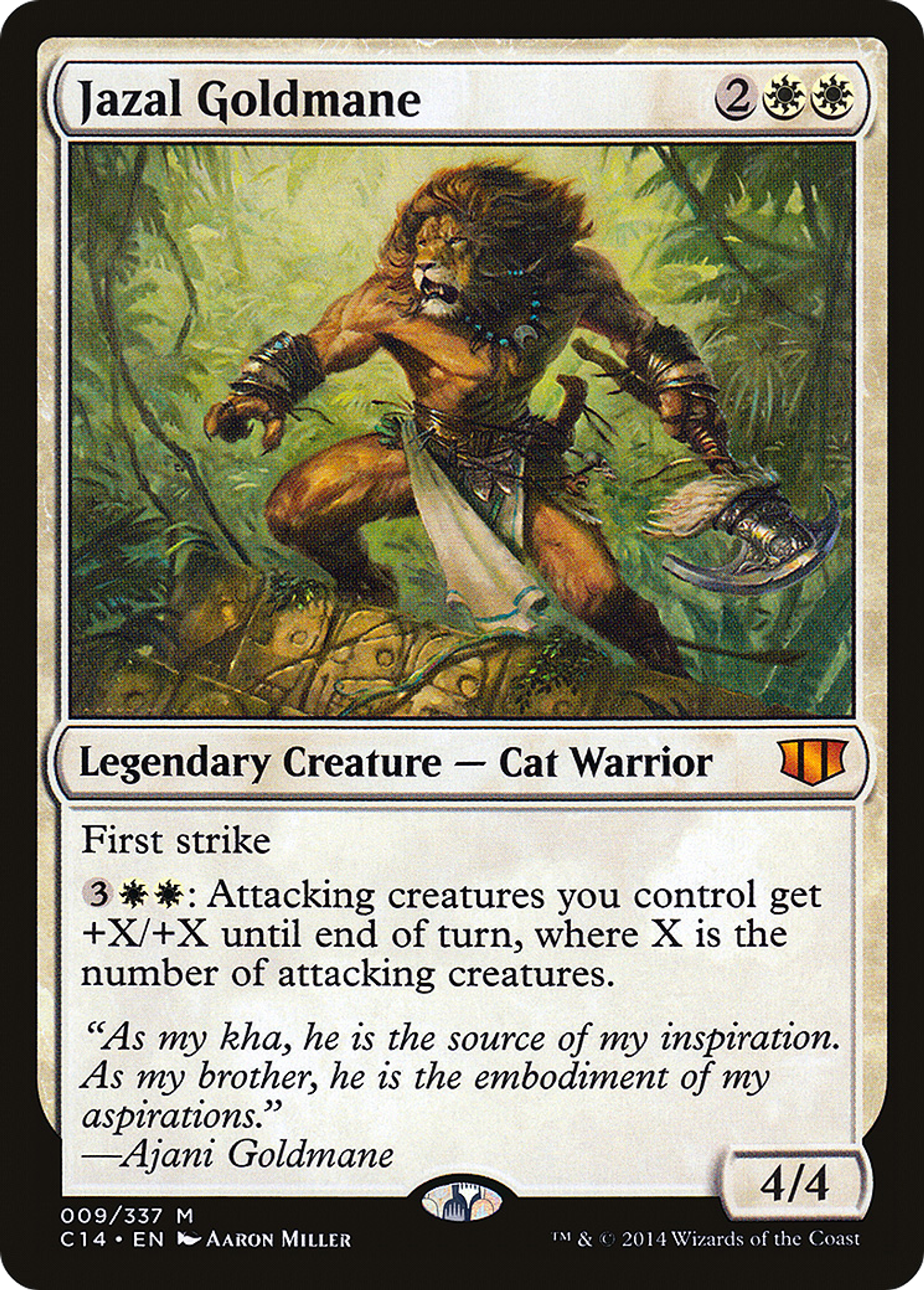 Jazal Goldmane — Commander 2014 — Magic: The Gathering