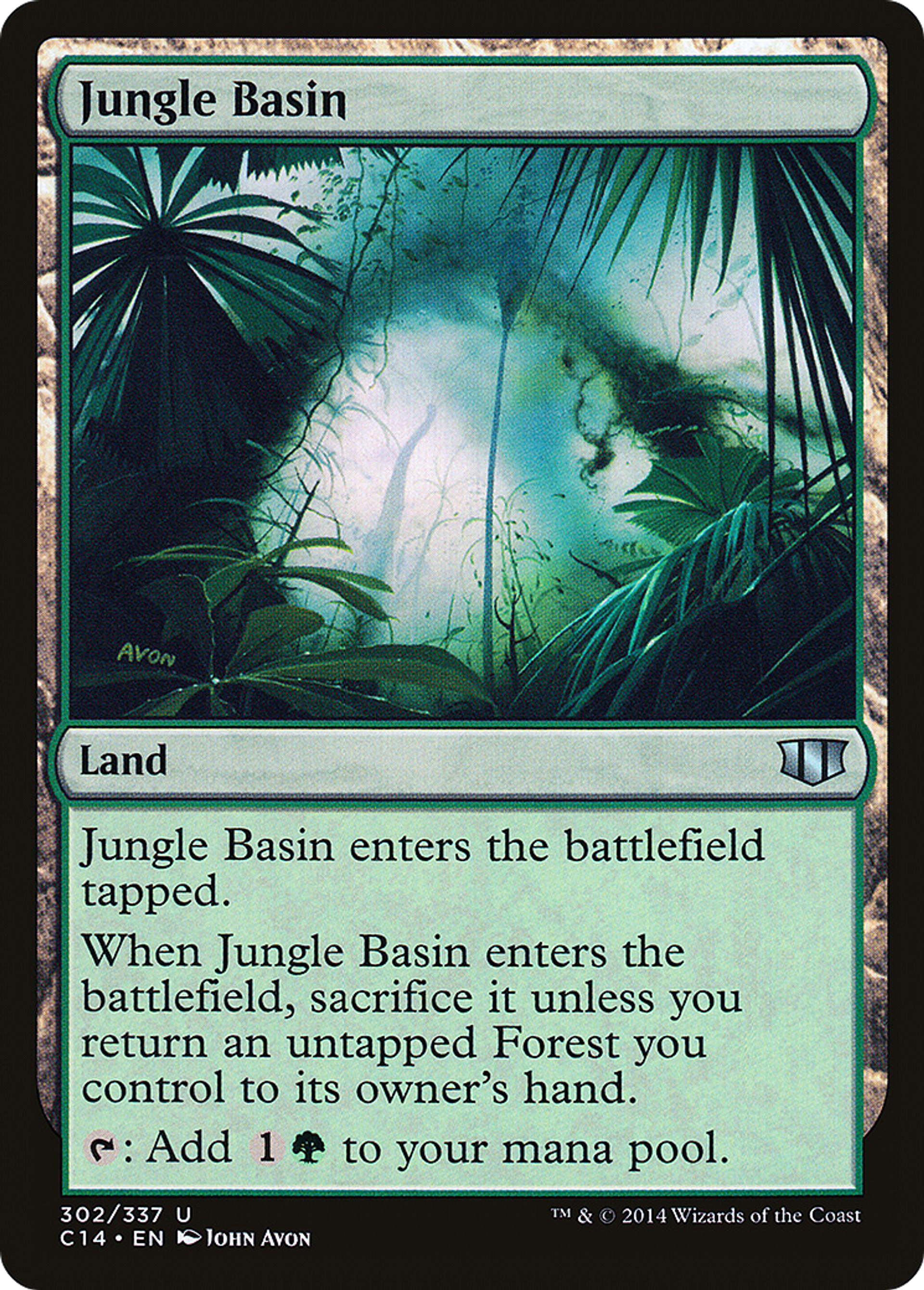 Jungle Basin — Commander 2014 — Magic: The Gathering