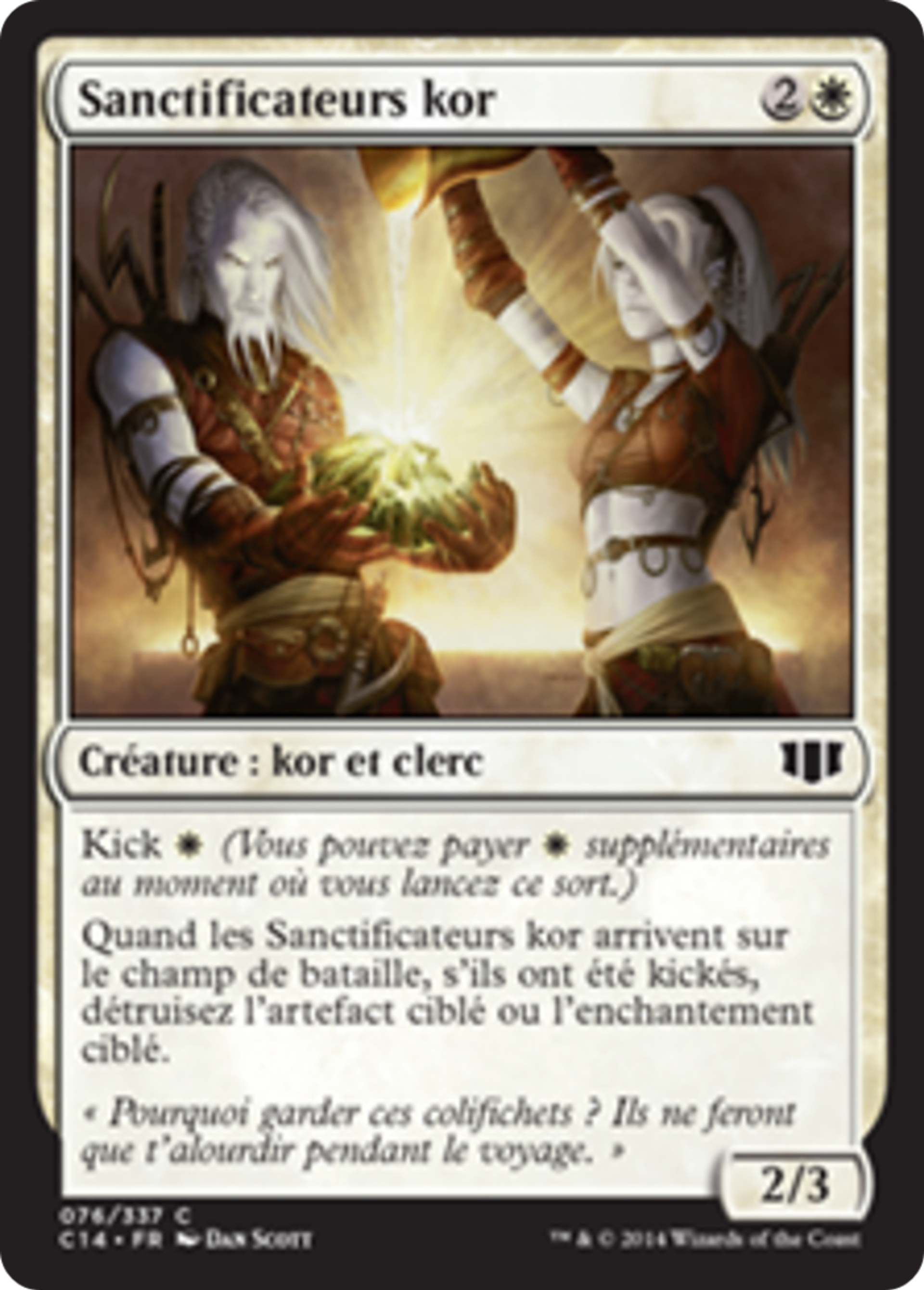 Sanctificateurs kor — Commander 2014 — Magic: The Gathering