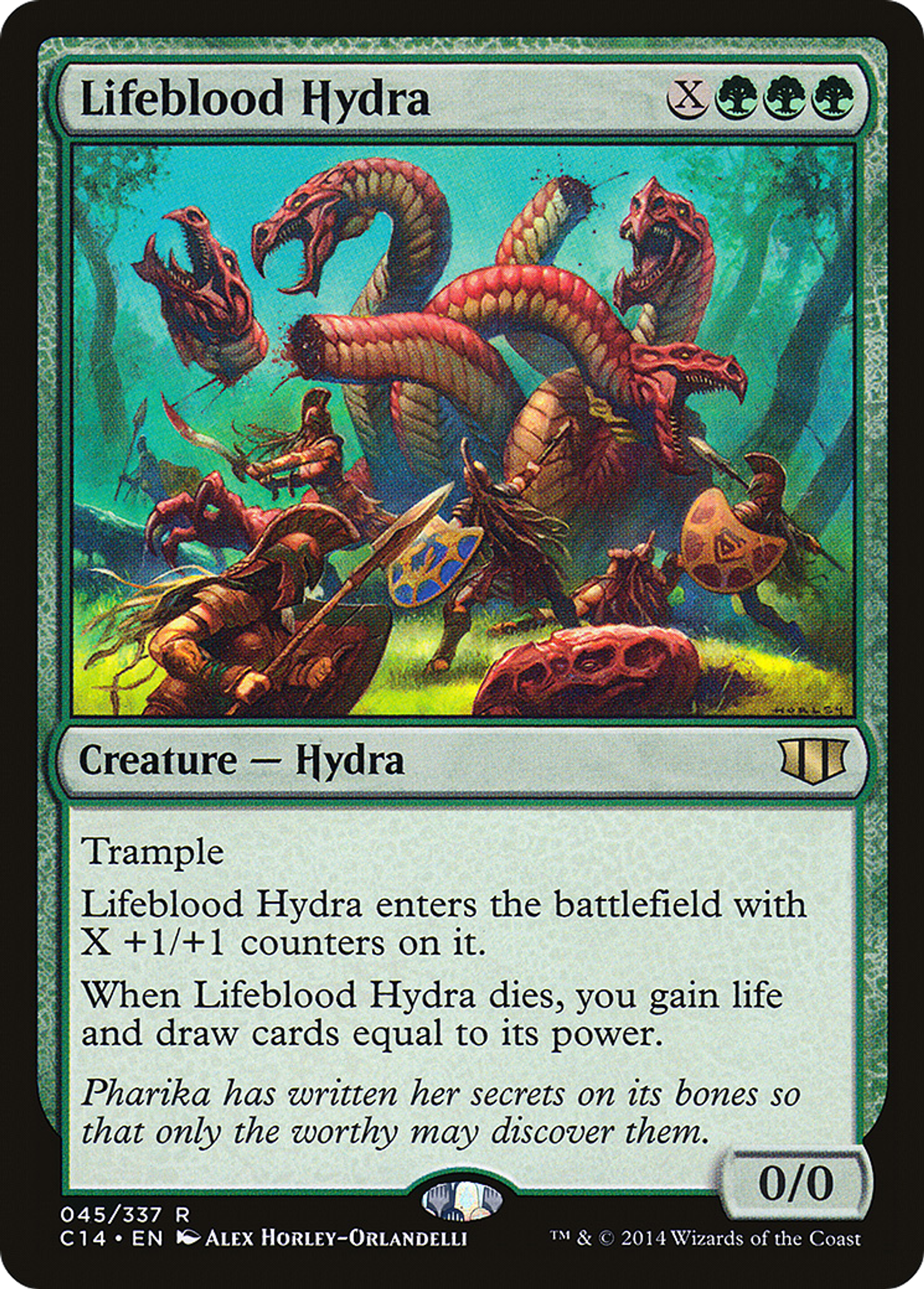 Lifeblood Hydra — Commander 2014 — Magic: The Gathering