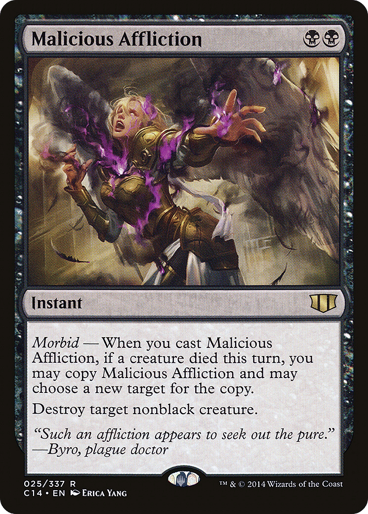 Malicious Affliction — Commander 2014 — Magic: The Gathering