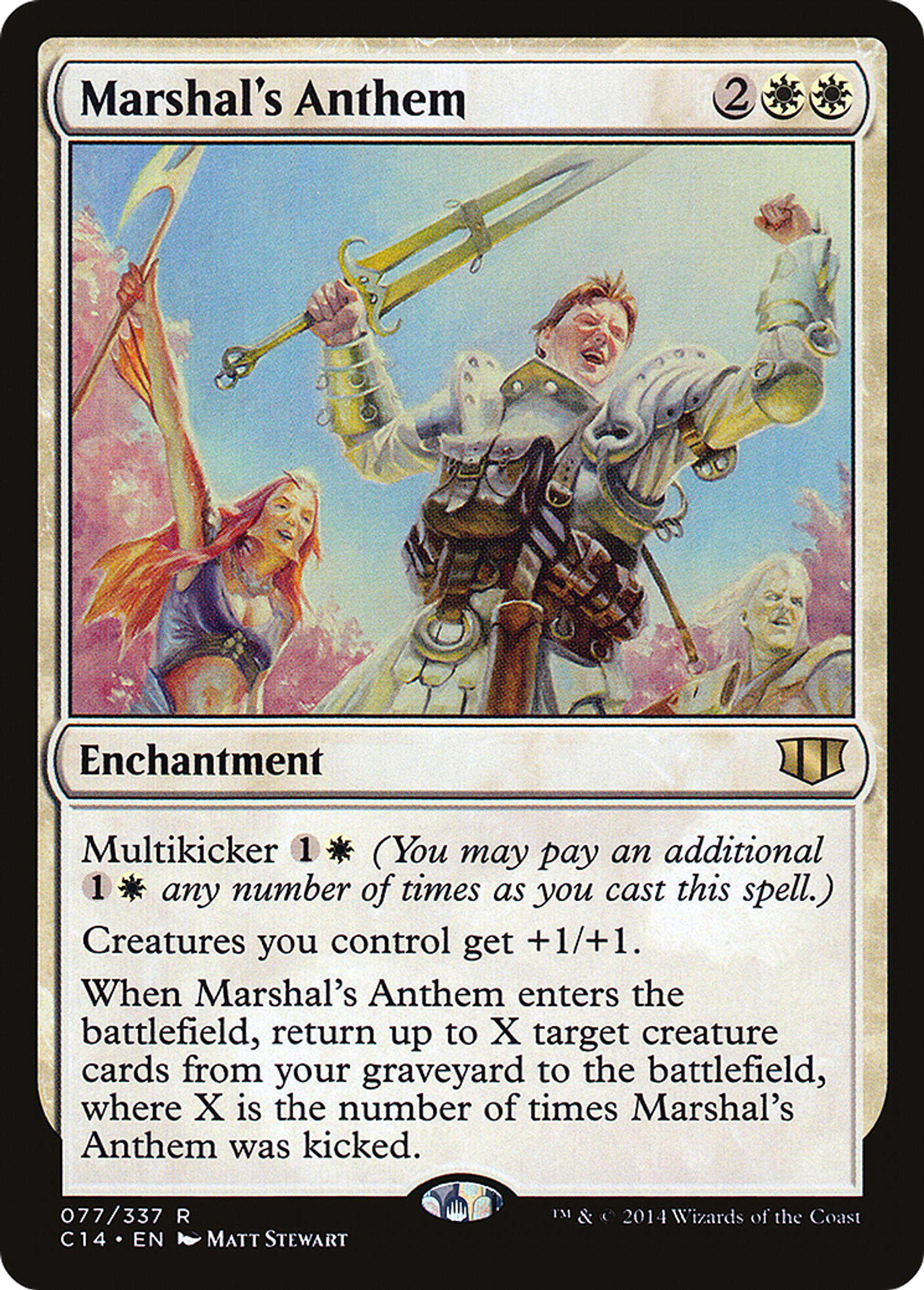 Marshal's Anthem — Commander 2014 — Magic: The Gathering