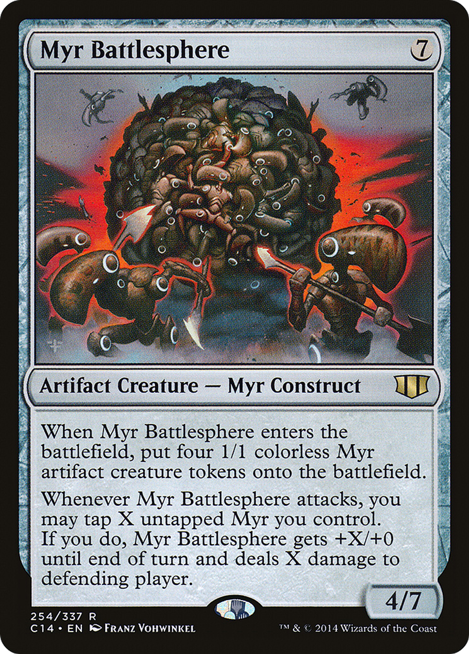 Sphère de bataille myr — Commander 2014 — Magic: The Gathering