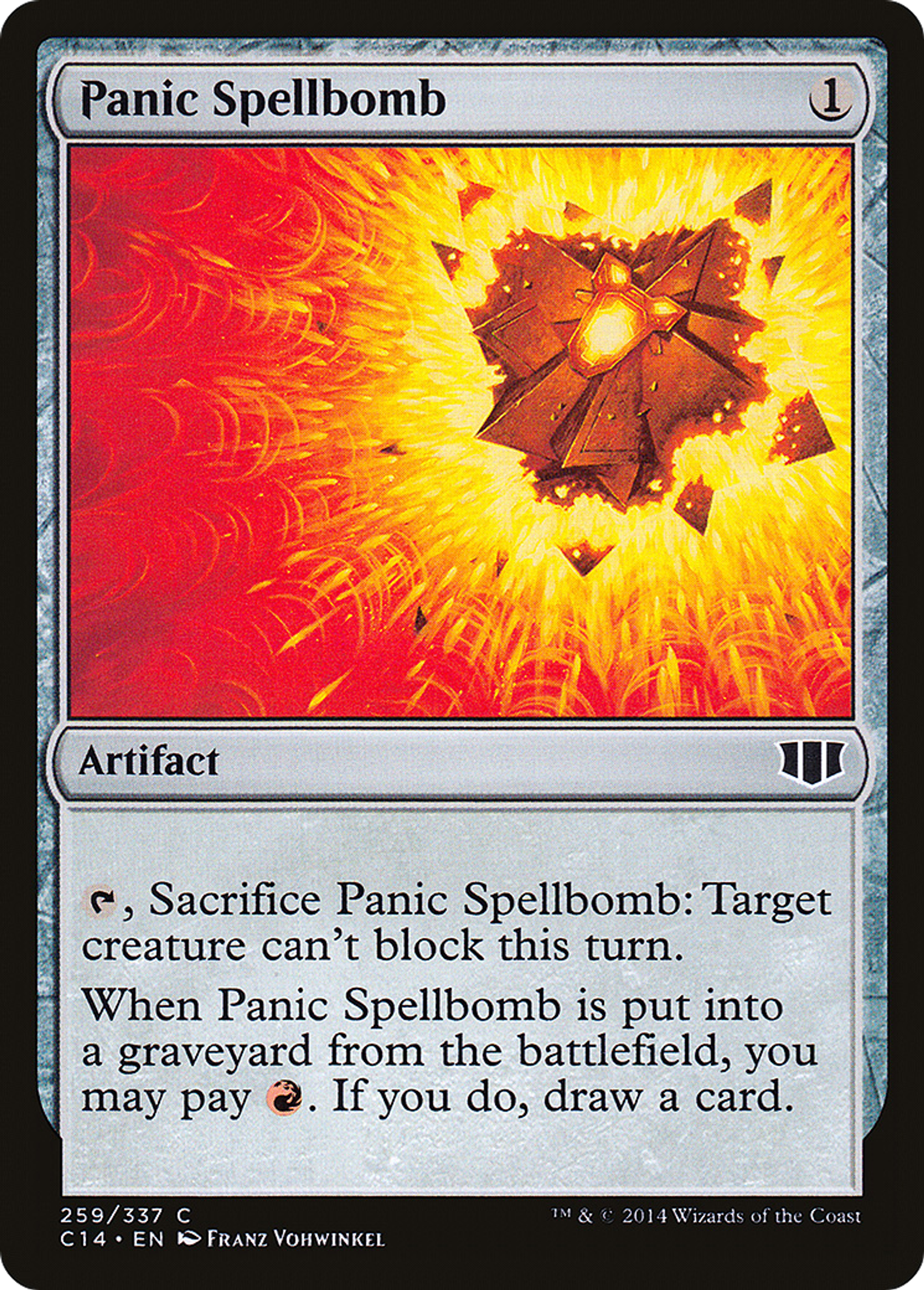 Panic Spellbomb — Commander 2014 — Magic: The Gathering