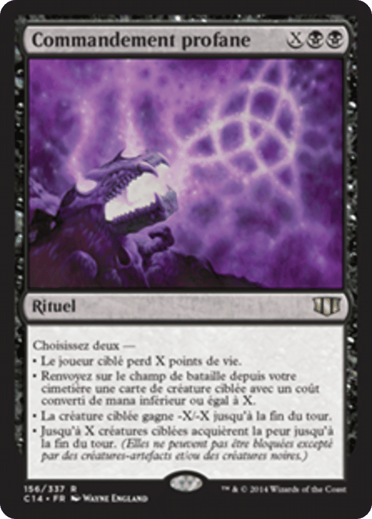 Commandement profane — Commander 2014 — Magic: The Gathering