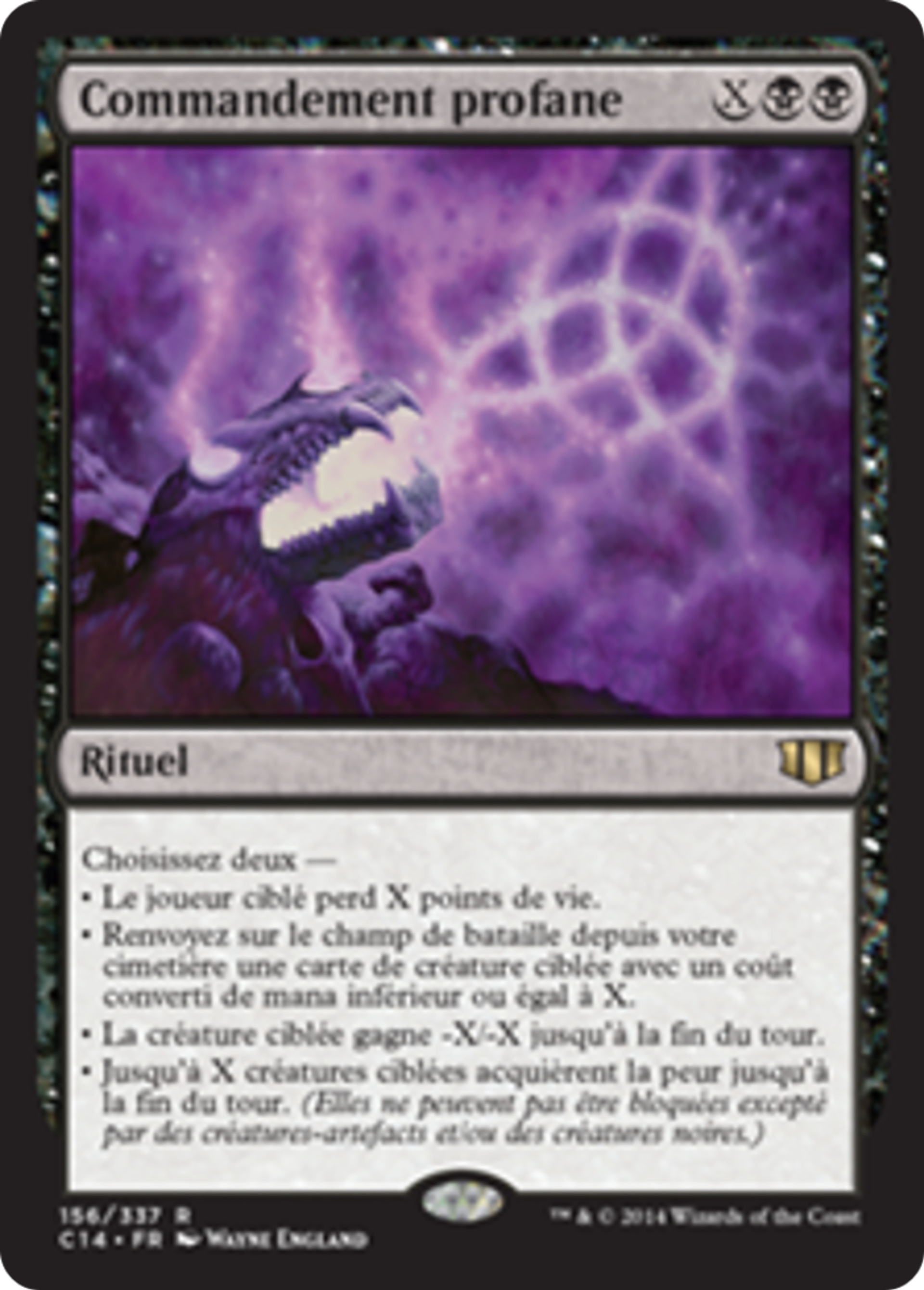 Commandement profane — Commander 2014 — Magic: The Gathering