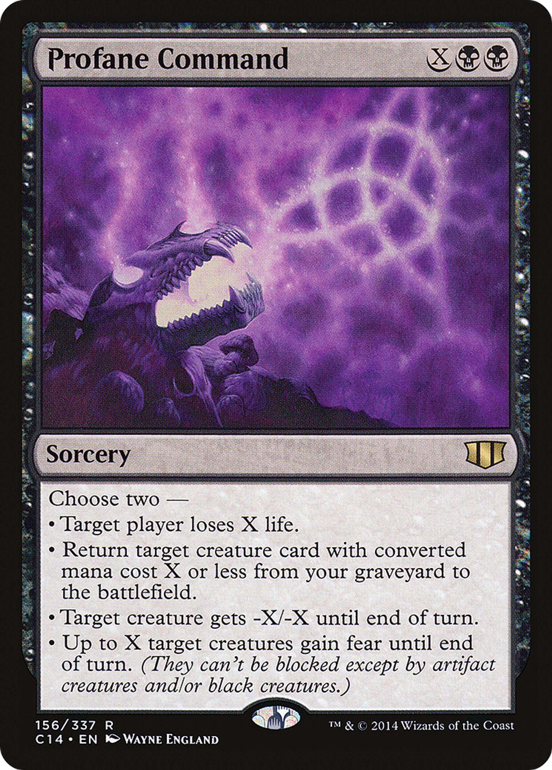 Profane Command — Commander 2014 — Magic: The Gathering