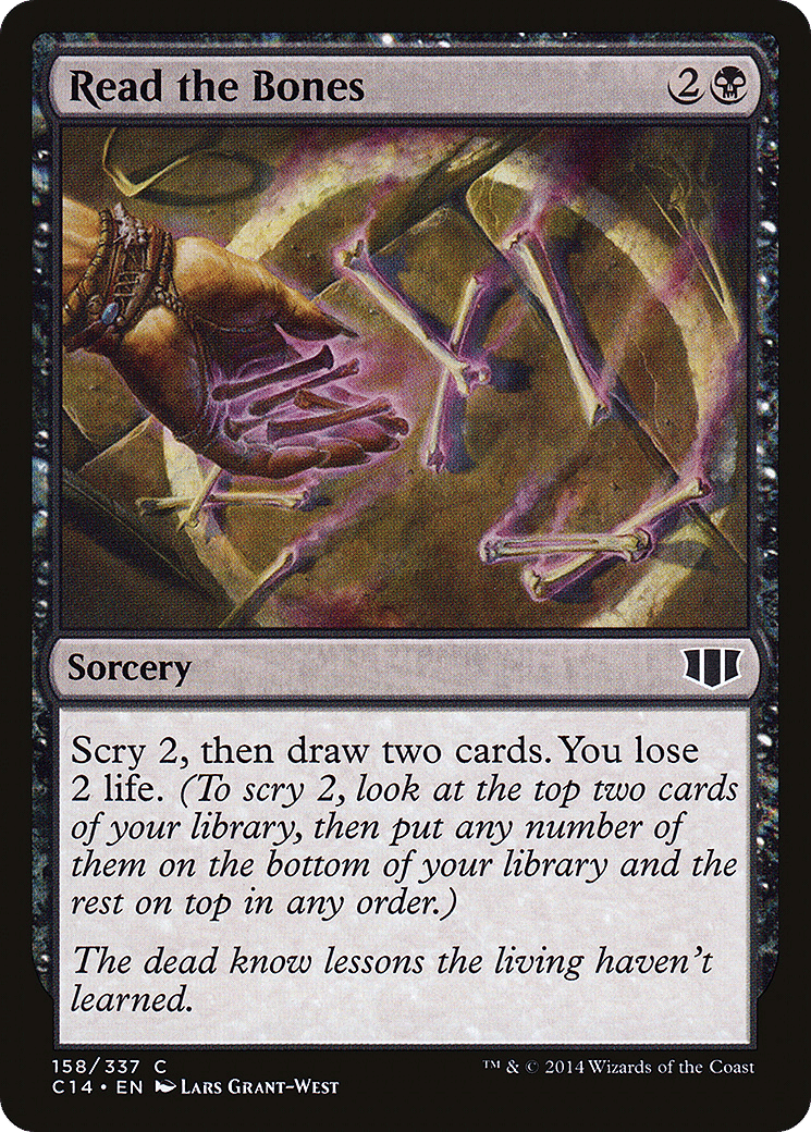 Read the Bones — Commander 2014 — Magic: The Gathering